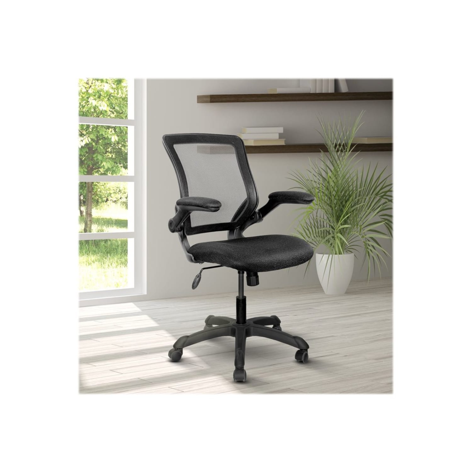 Techni Mobili Ergonomic Mesh High-Back Task Chair, Black - Image 13