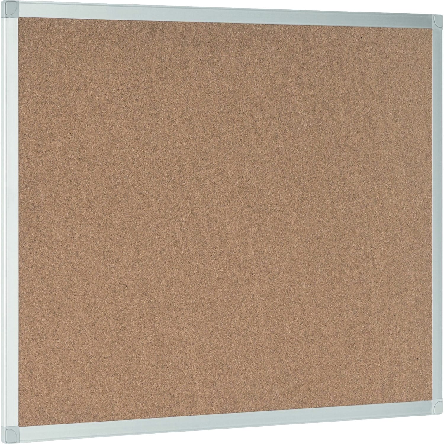 Bi silque Ayda Cork Bulletin Board, 24in x 18in, Aluminum Frame With Silver Finish - Image 3