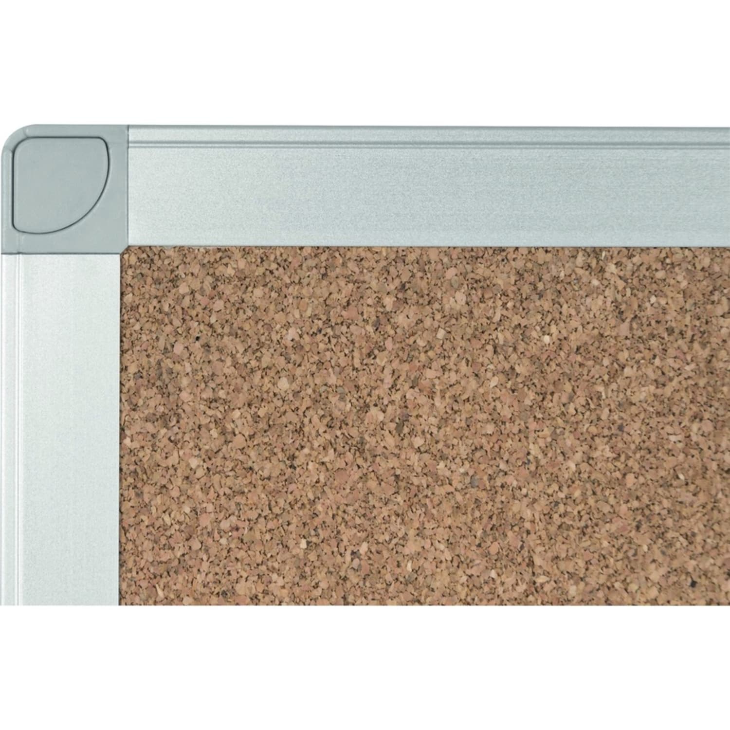 Bi silque Ayda Cork Bulletin Board, 24in x 18in, Aluminum Frame With Silver Finish - Image 6