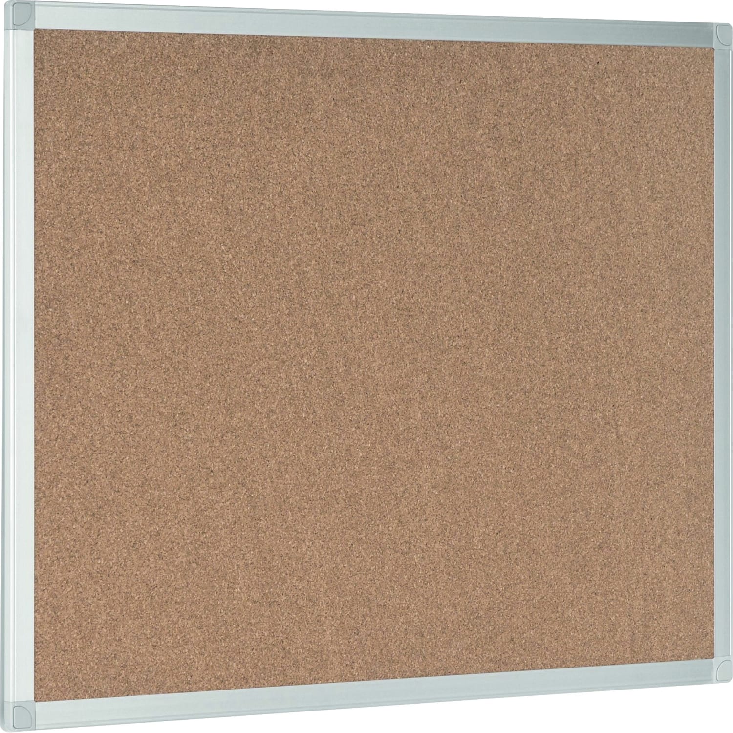 Bi silque Ayda Cork Bulletin Board, 24in x 36in, Aluminum Frame With Silver Finish - Image 3