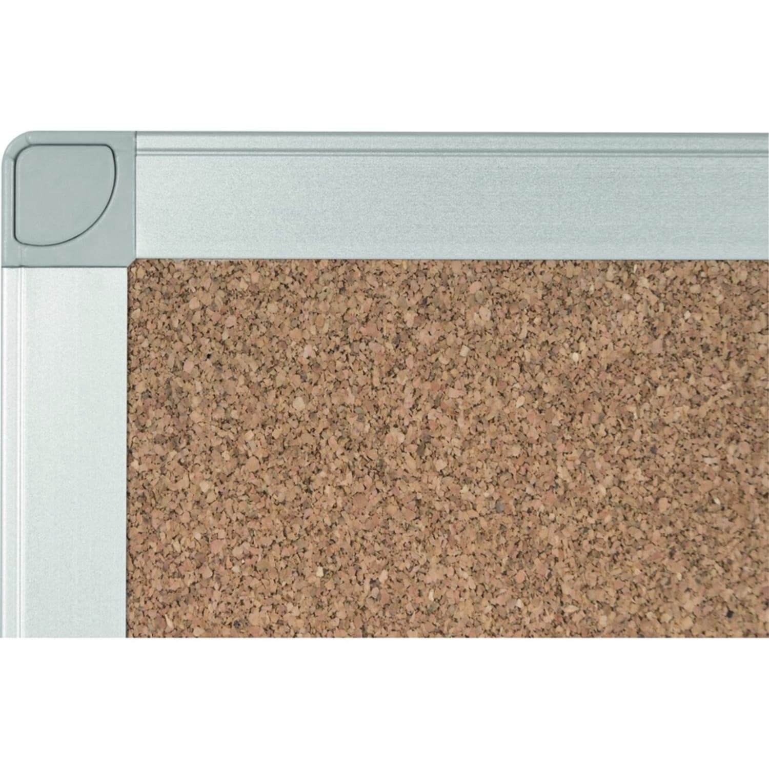 Bi silque Ayda Cork Bulletin Board, 24in x 36in, Aluminum Frame With Silver Finish - Image 5