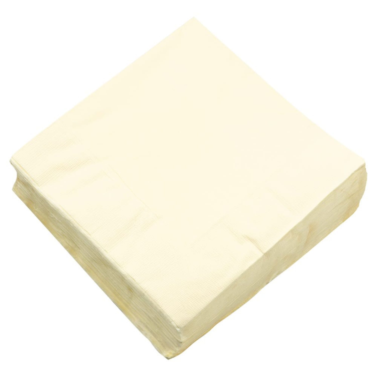 JAM PAPER Medium Lunch Napkins - 6 1/2 x 6 1/2 - Ivory - 40/Pack - Image 3