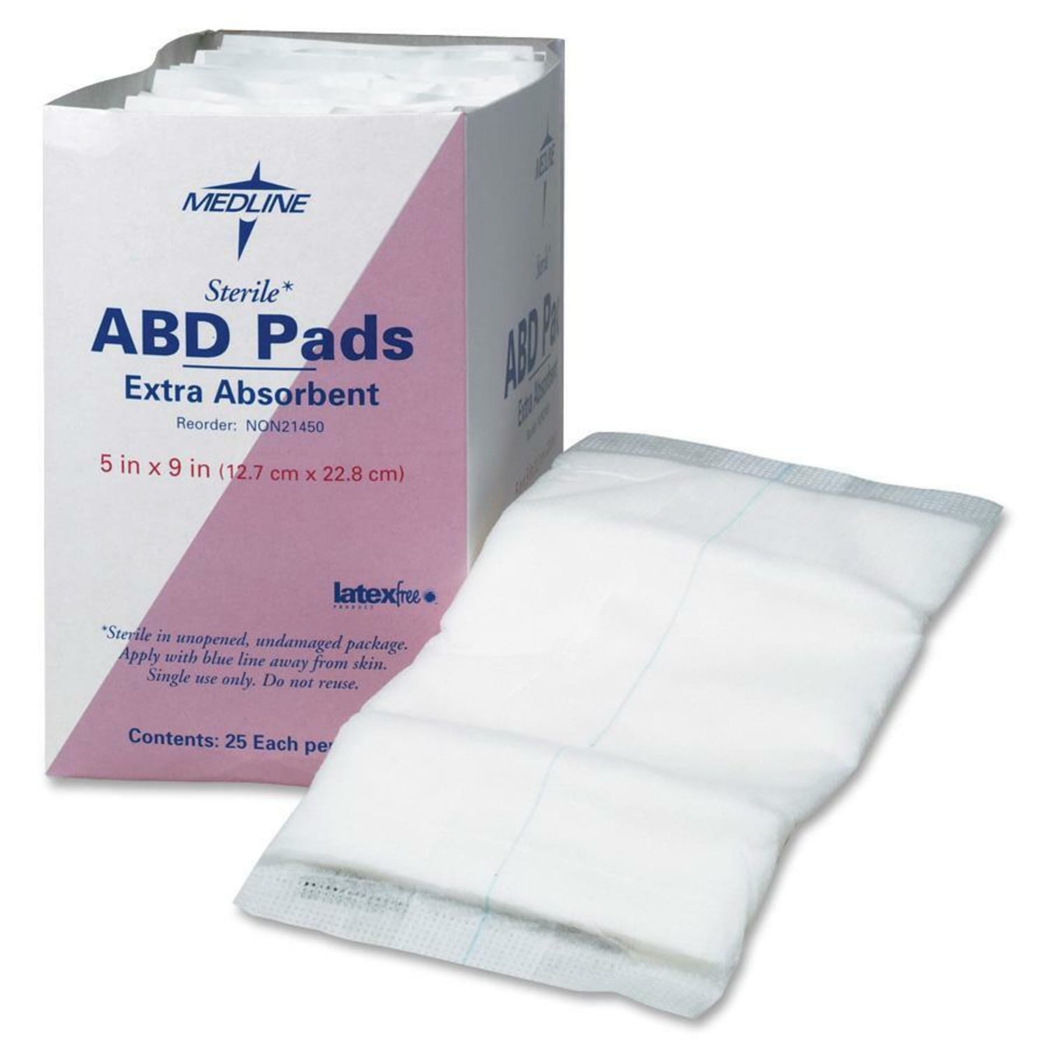 Medline Sterile Abdominal Pads - - 8in Width x 10in Length - 360 / Carton - Image 3