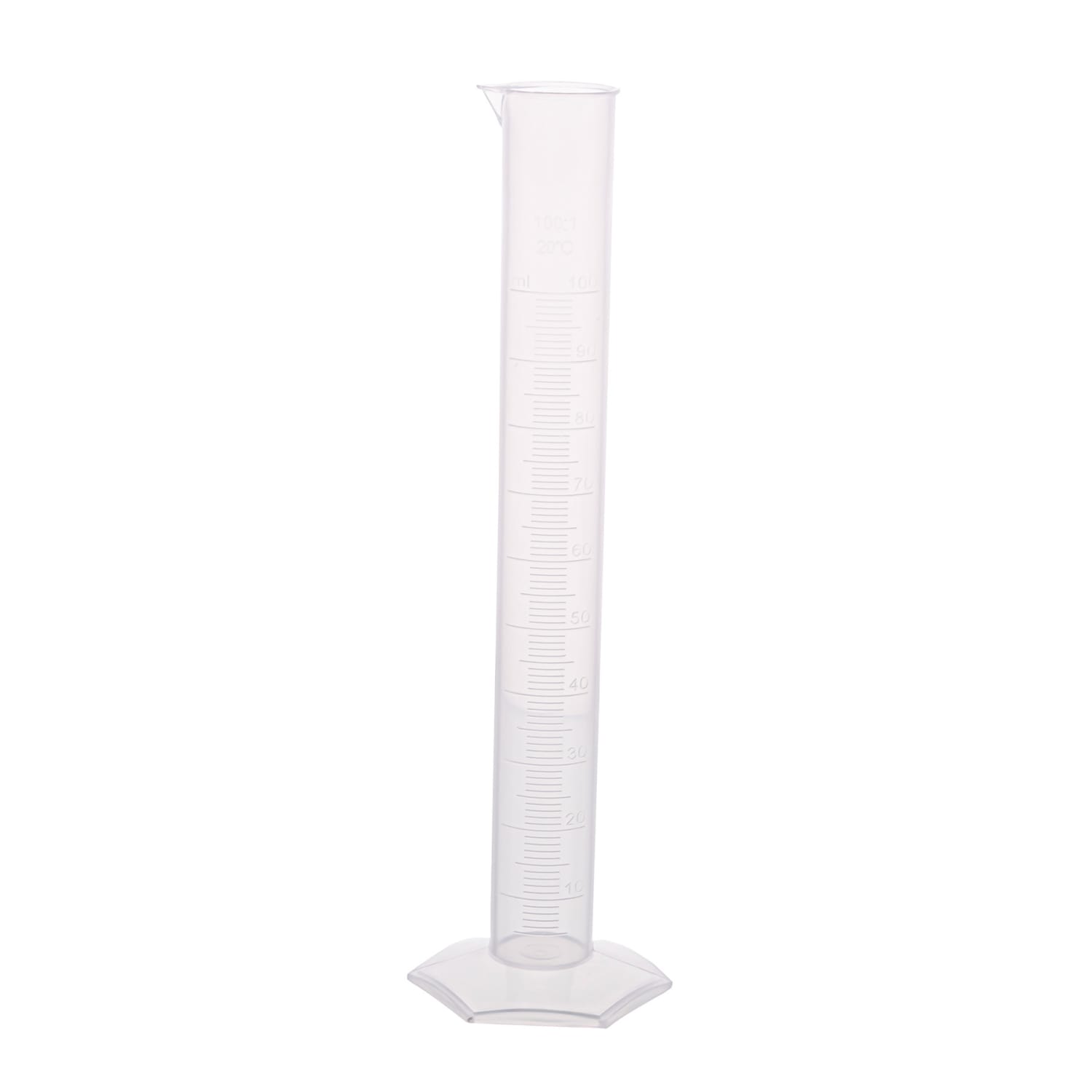 Supertek Polypropylene Measuring Cylinder, Hexagonal Base, 1000ml, Pack Of 3 - Image 4