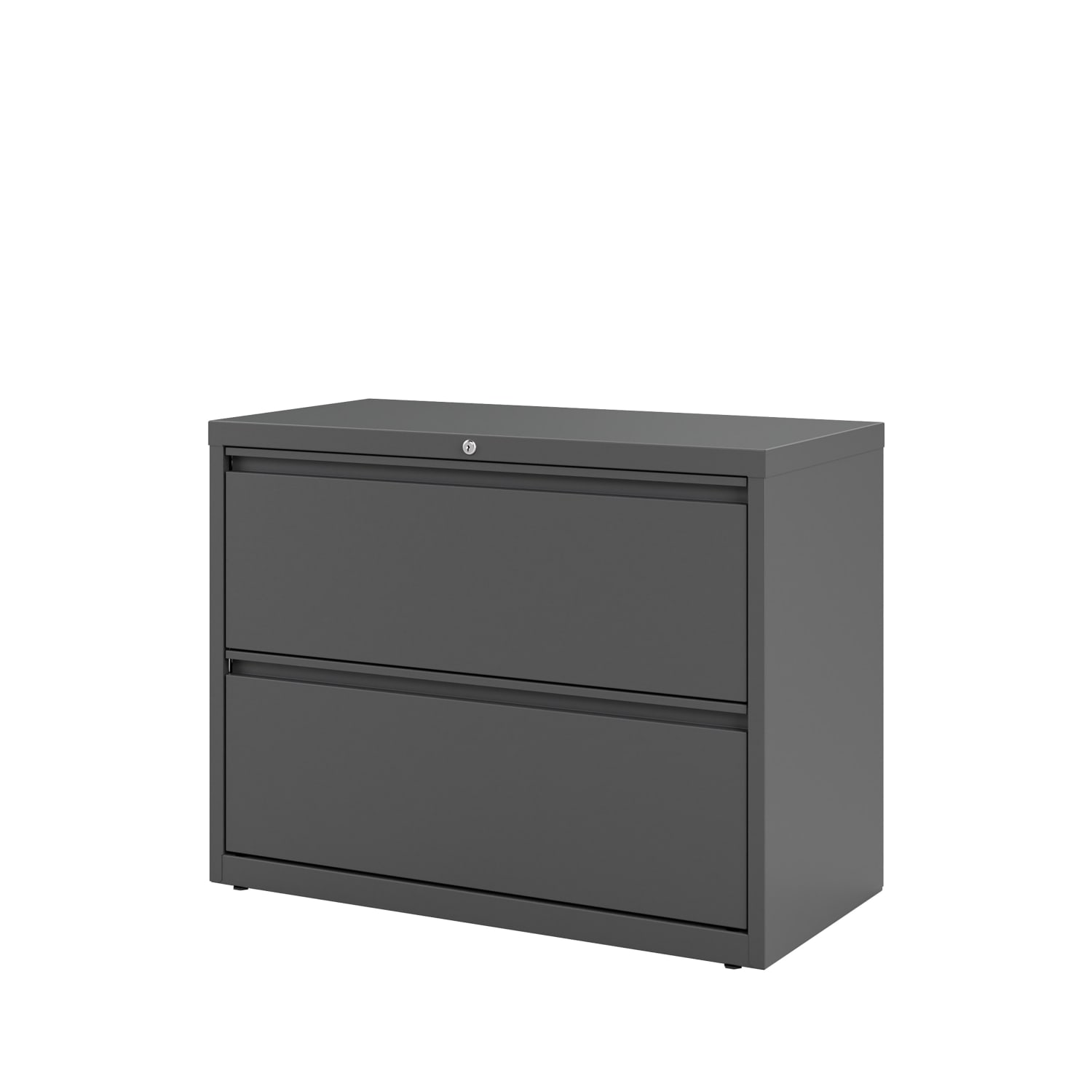 WorkPro 36inW x 18-5/8inD Lateral 2-Drawer File Cabinet, Charcoal - Image 5