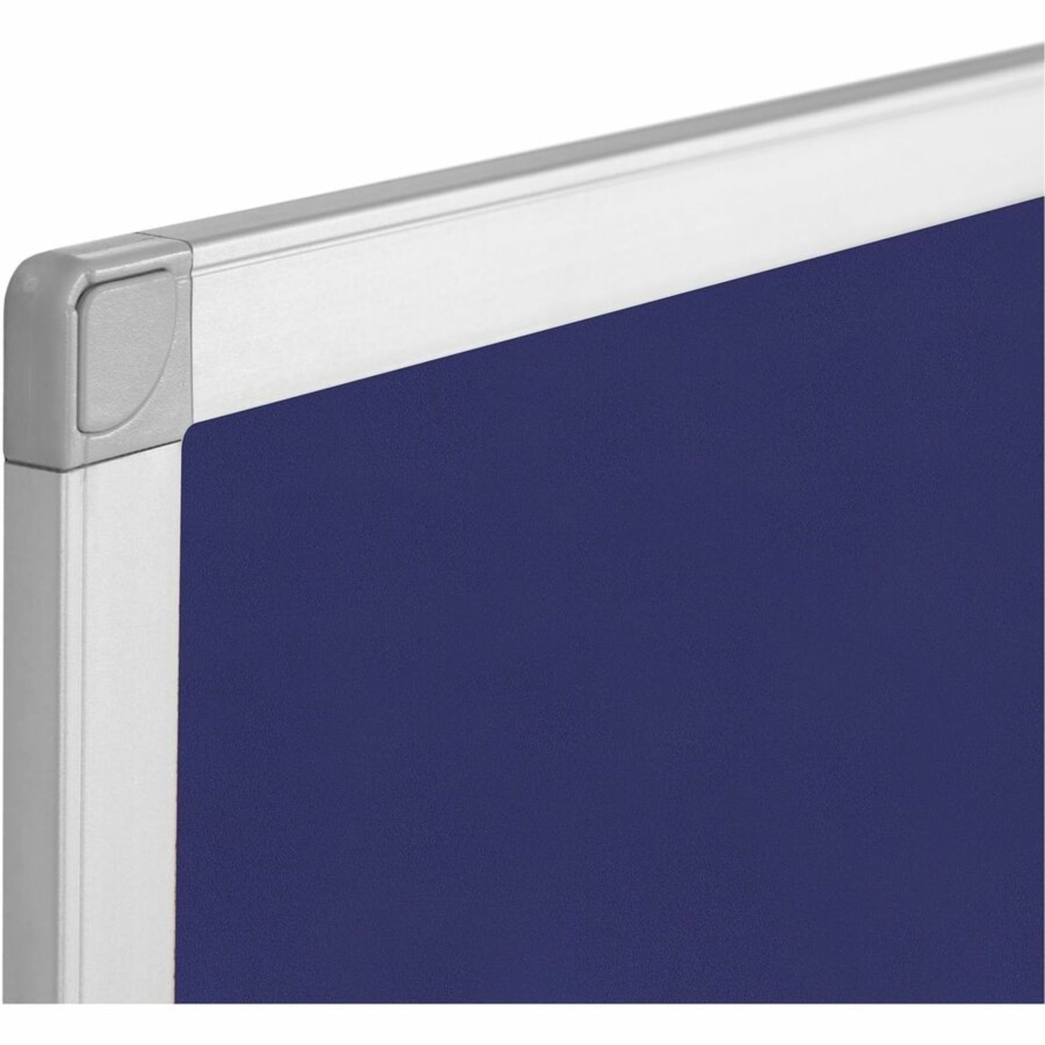 Bi silque Ayda Bulletin Board, 36in x 48in, Aluminum Frame With Blue/Silver Finish - Image 4