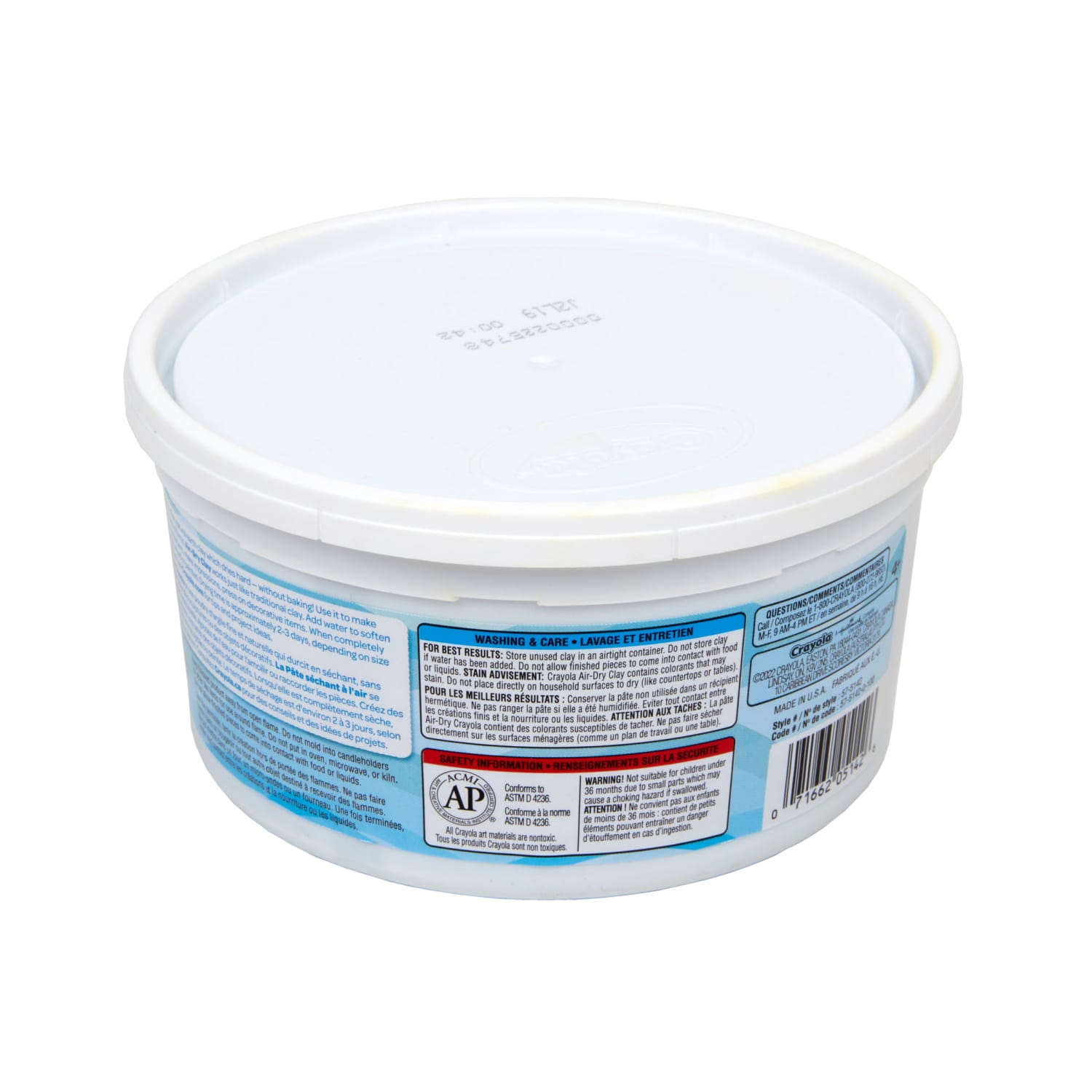 Crayola Air Dry Clay Buckets, 2.5 Lb, Blue, Pack Of 4 Buckets - Image 6