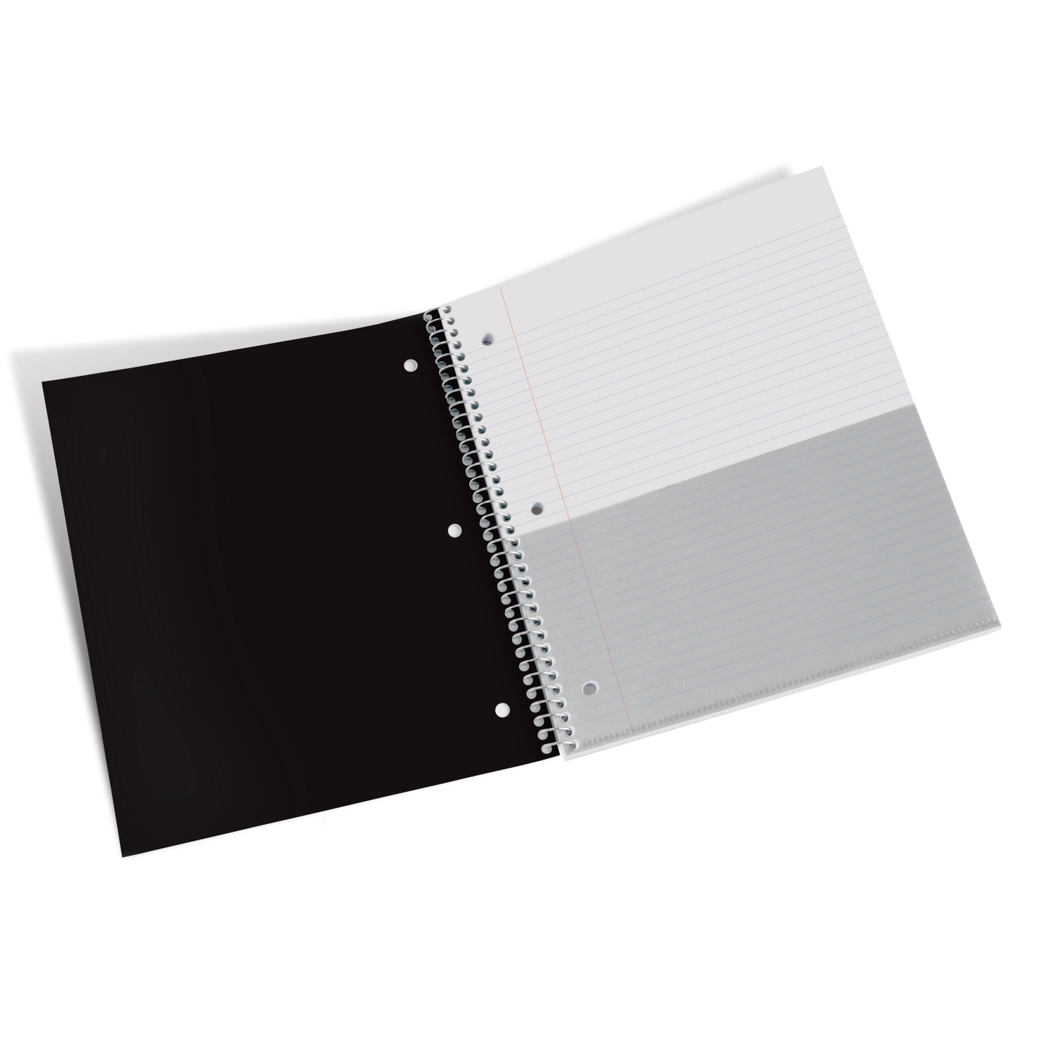 Office Depot Brand Stellar Poly Notebook, 8-1/2in x 11in, 1 Subject, College Ruled, 100 Sheets, Black - Image 4