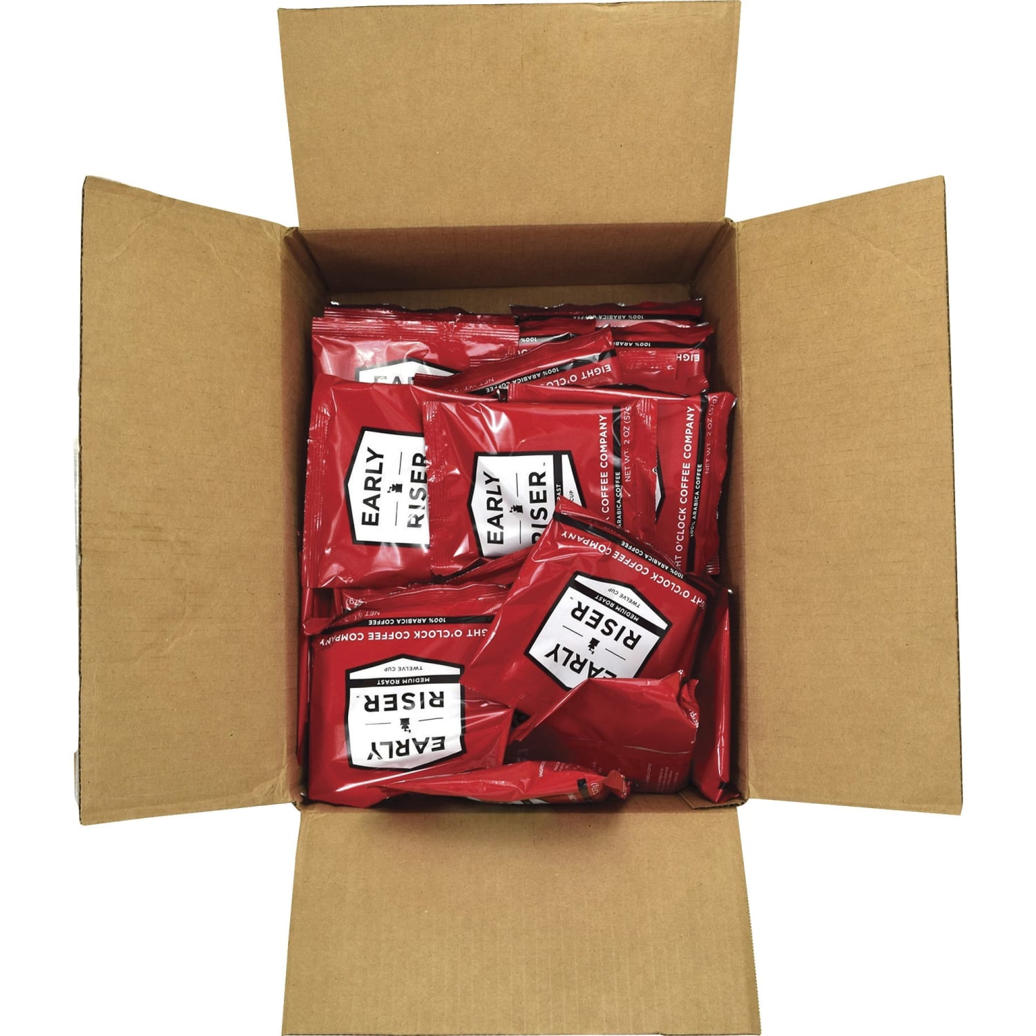 Eight O-Clock Ground Filter Pouch Coffee, 2 Oz, Early Riser, Medium Roast, Case Of 48 Pouches - Image 5