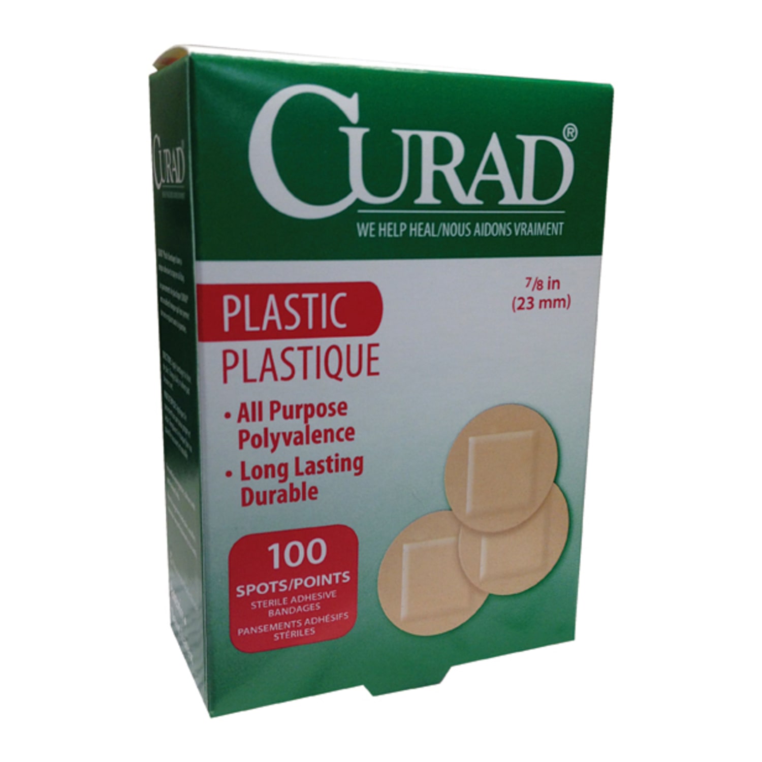 Curad Plastic Adhesive Bandages - Natural - 1200 / Carton