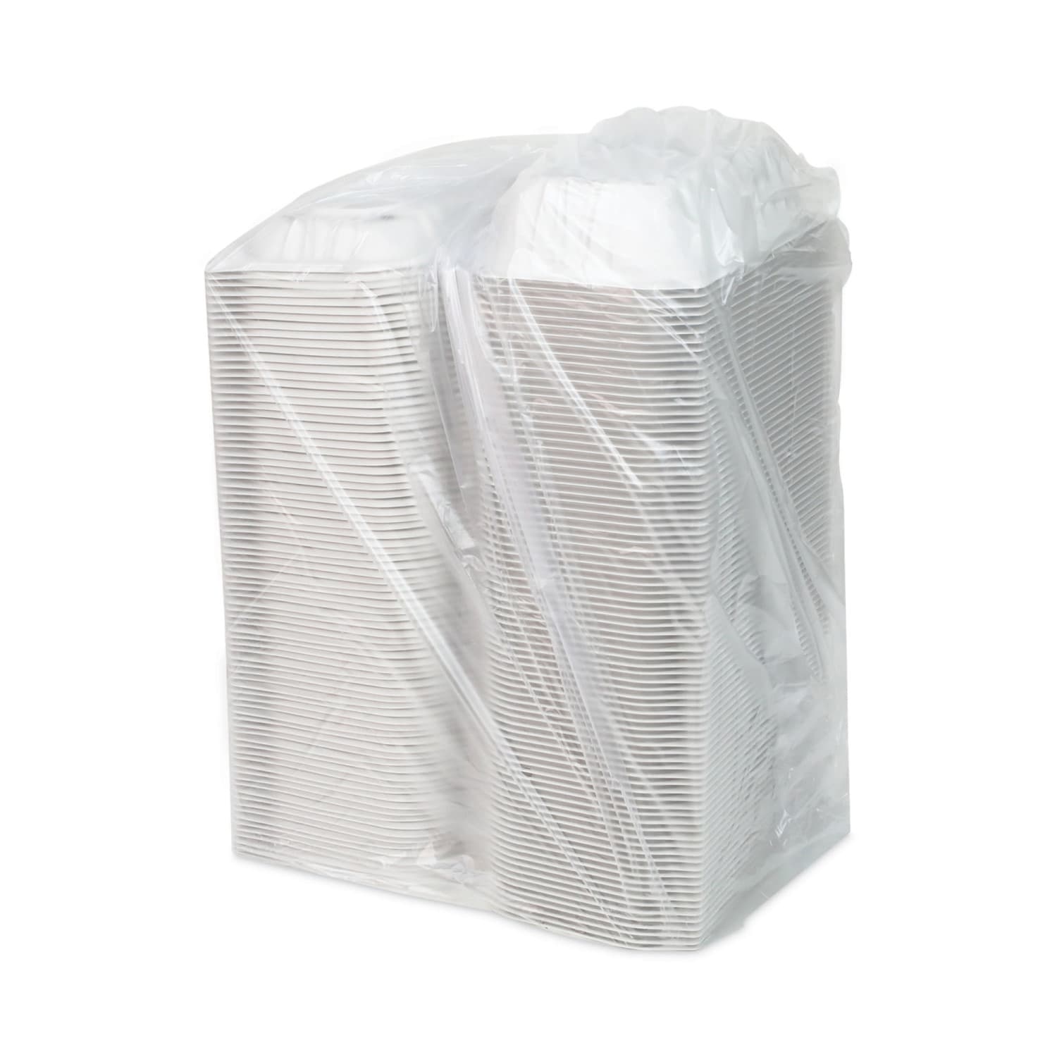 Pactiv Evergreen EarthChoice Vented Microwavable MFPP Hinged Lid Containers, 3-1/8inH x 9inW x 6inD, White, Carton Of 170 Containers - Image 5