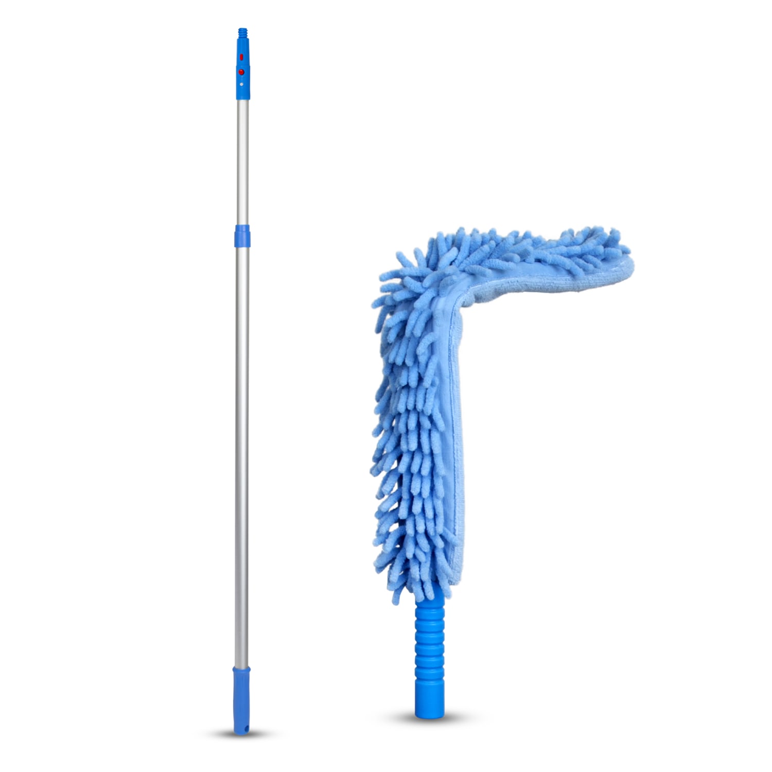Gritt Commercial 22in Flexible Wand Duster With Microfiber and Chenille Sleeve and 6ft Telescopic Pole - Image 3