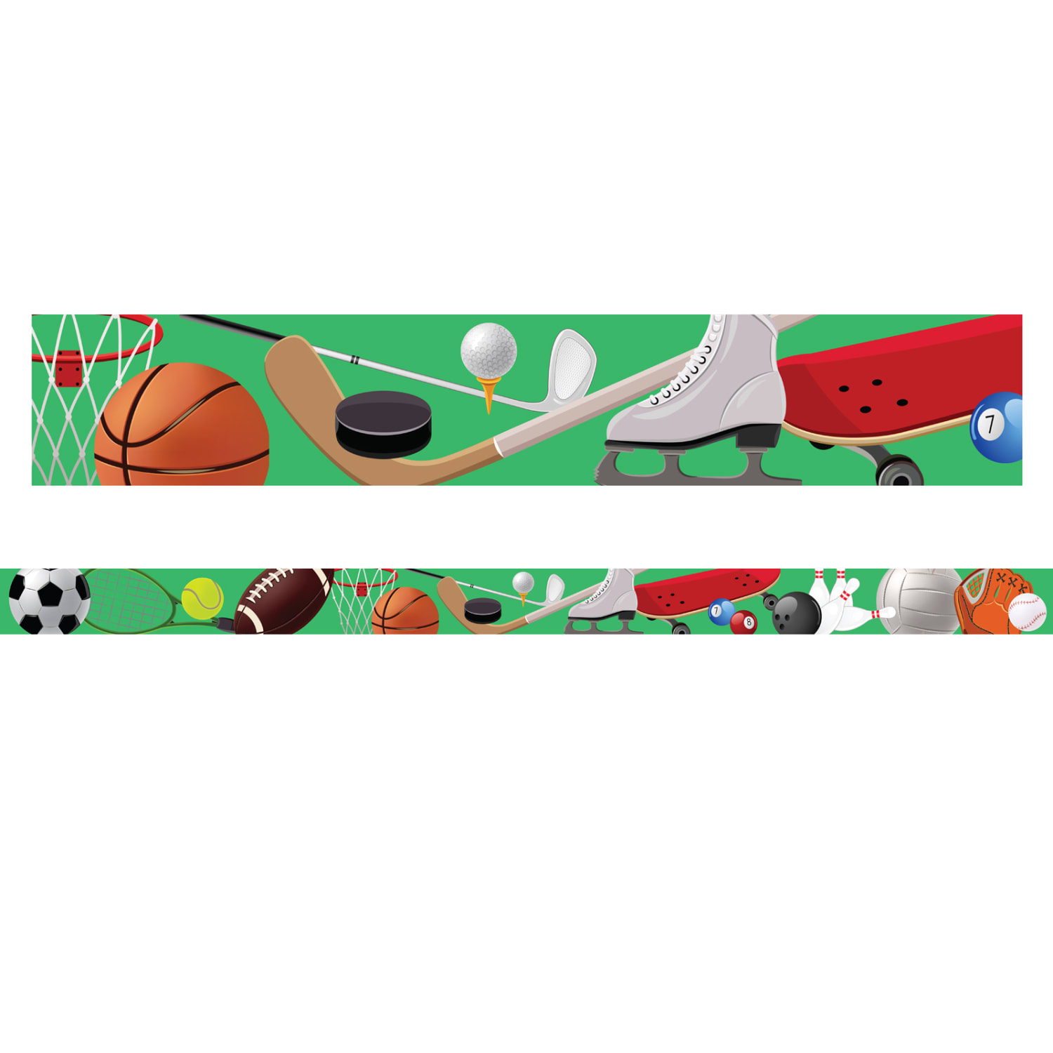 Charles Leonard Rectangle Cut Borders/Trims, Sports, 24' Per Pack, Set Of 2 Packs - Image 3