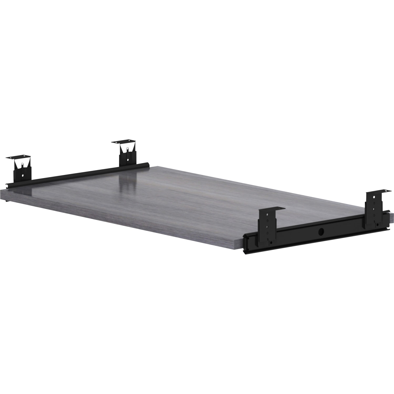 Lorell Essential Keyboard Tray, 13/16inH x 26inW x 15-7/16inD, Weathered Charcoal - Image 5