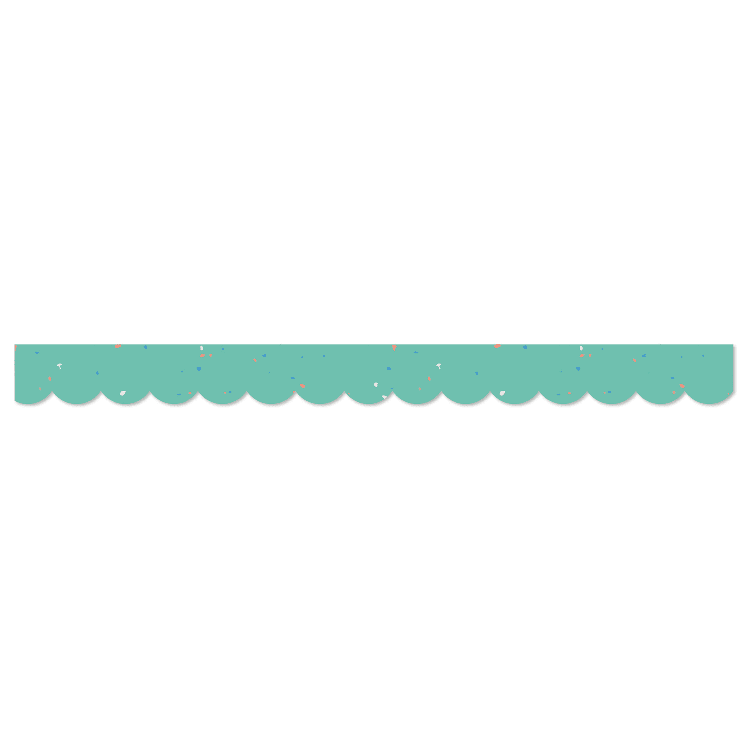 Carson Dellosa Education Scalloped Bulletin Board Borders, We Belong Speckled Teal, 39ft Per Pack, Set Of 6 Packs - Image 4