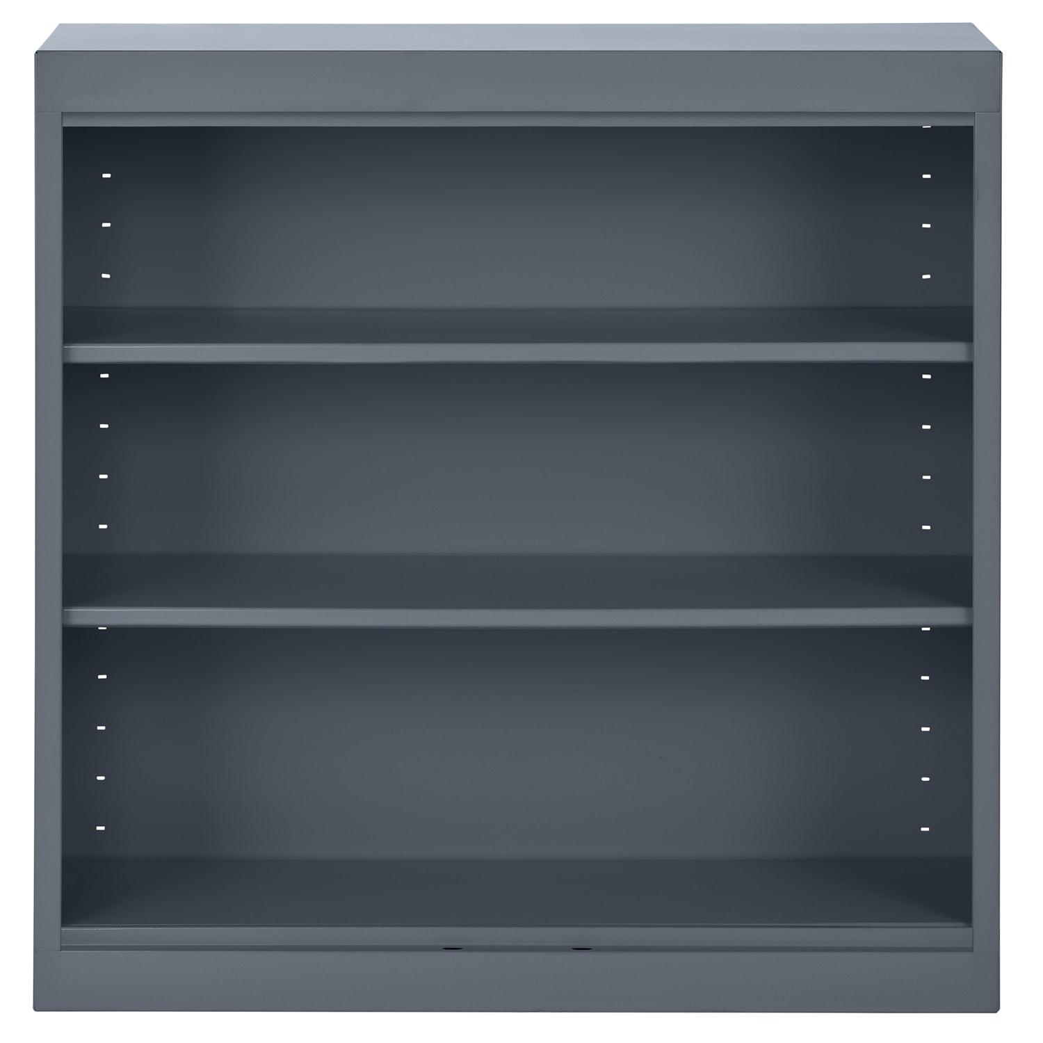 Sandusky 3-Shelf Welded Steel Bookcase, 36inH x 36inW x 12inD, Charcoal - Image 4