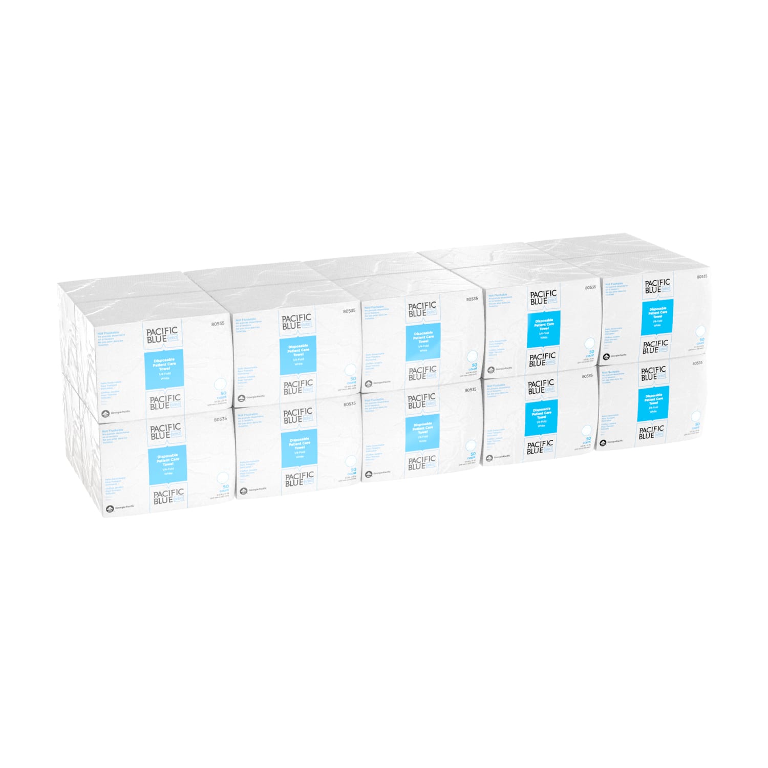 Pacific Blue Select A400 Disposable Patient Care Washcloth, 20 Sheets Per Container, Case Of 20 - Image 5