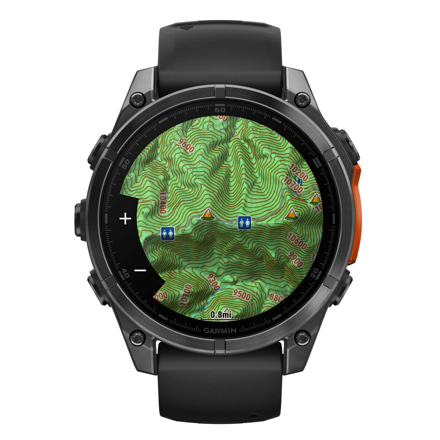 Garmin fenix 8 AMOLED Multisport GPS Watch With Silicone Band And 47mm Lens, Slate Gray/Black - Image 6