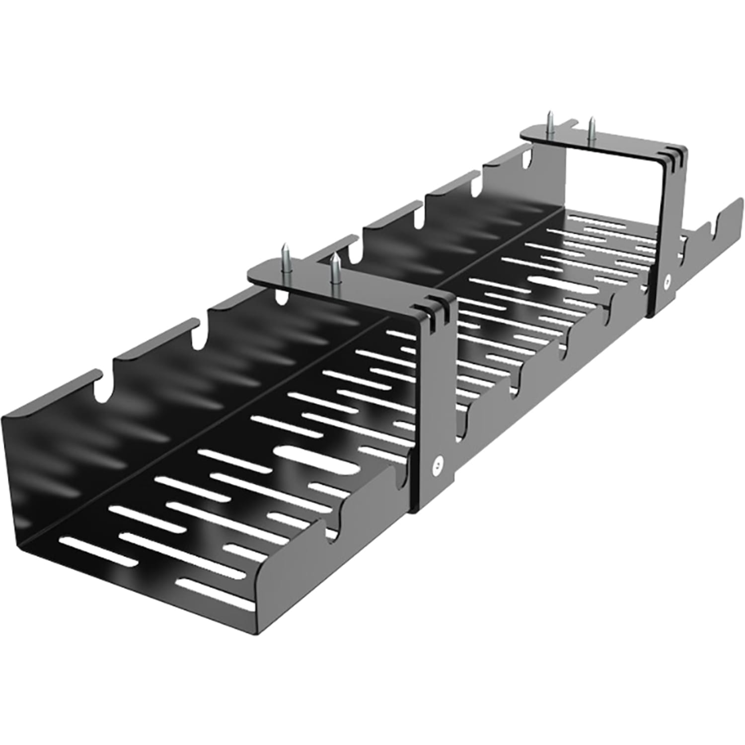 FlexiSpot CMP502B Steel Cable Management Tray, 20in x 5in, Black