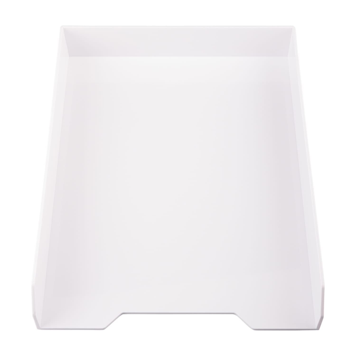 JAM Paper Stackable Paper Tray, 2inH x 9-3/4inW x 12-1/2inD, White - Image 3