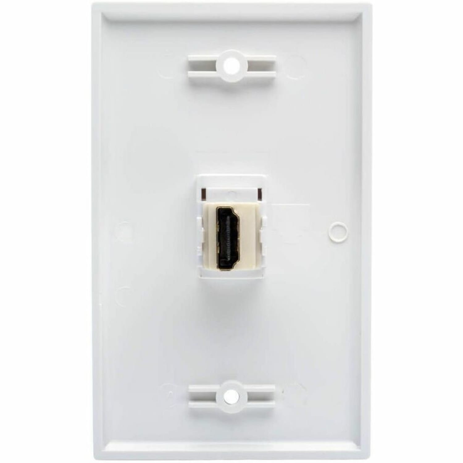 Tripp Lite HDMI Keystone Jack Snap-in Insert Module Coupler Female / Female - 1 x HDMI Digital Audio/Video Female - 1 x HDMI Digital Audio/Video Female - Gold Connector - White - Image 5