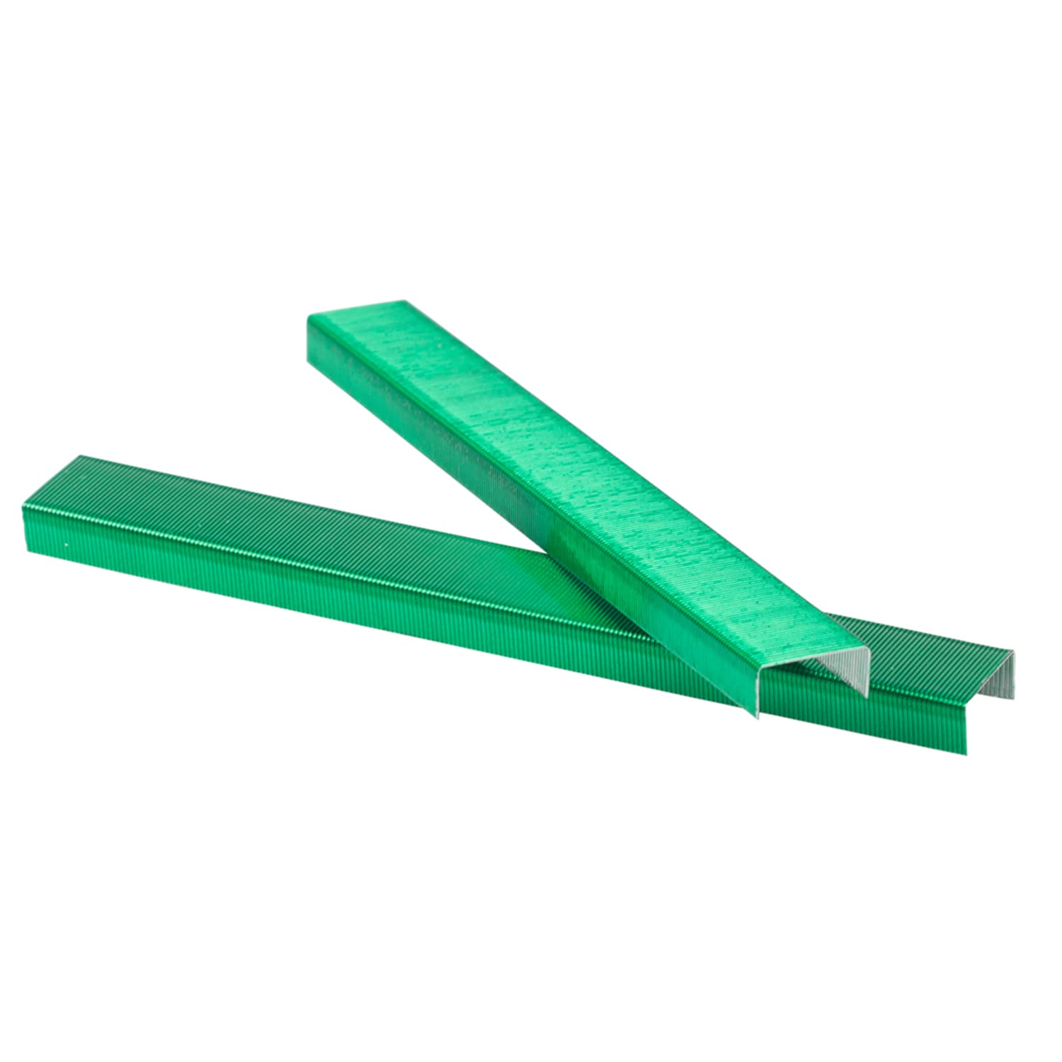 JAM Paper Standard Staples, 1/2in Full Strip, Green, Box Of 5,000 Staples