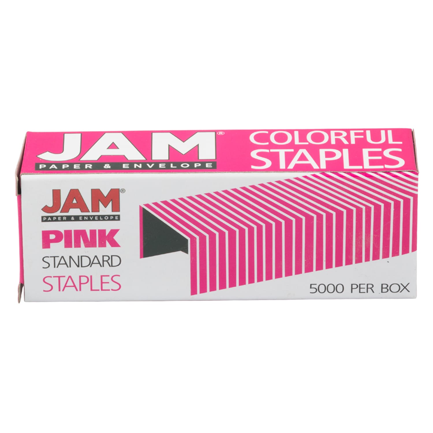 JAM Paper Standard Staples, 1/2in Full Strip, Pink, Box Of 5,000 Staples - Image 6