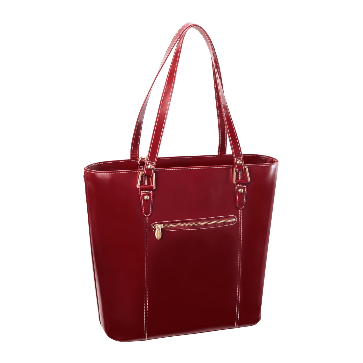 McKleinUSA Cristina Tote, 14inH x 13 1/2inW x 6inD, Red - Image 5