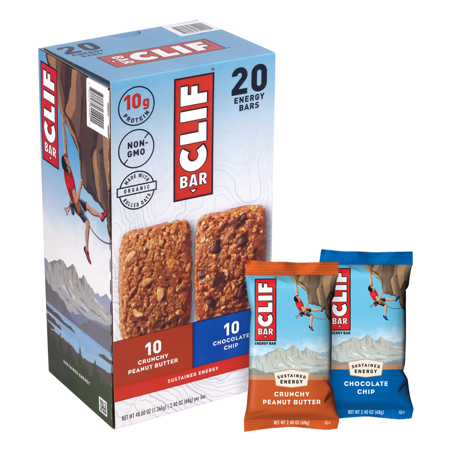 CLIF BAR Energy Bar Variety Pack, 20 Count - Image 3