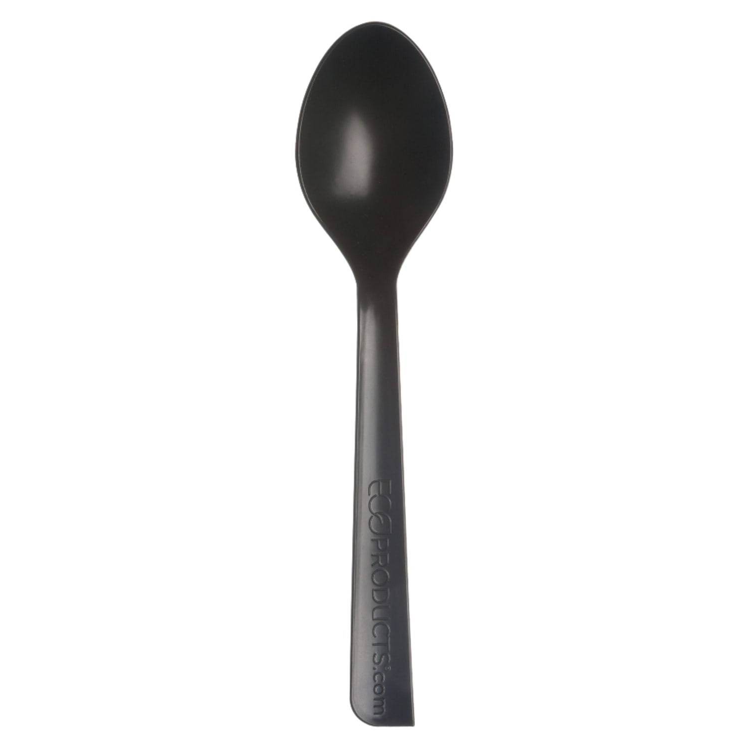 Eco-Products 100% Recycled Polystyrene Cutlery, Spoons, Black, Box Of 1000