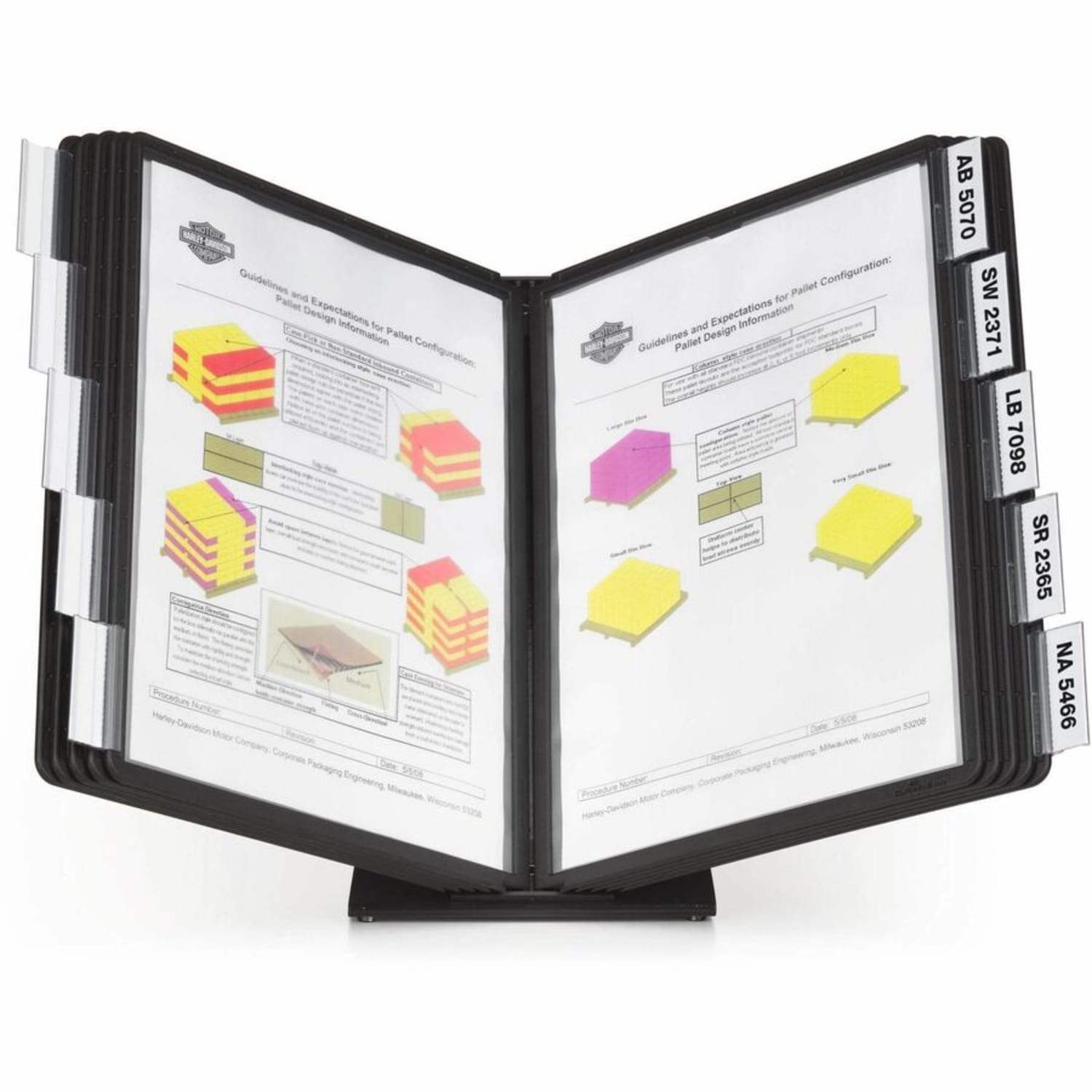 VARIO Table 10 Display Panel System - Table - Support A4 8.50in x 11in Media - Sturdy, Rugged, Anti-glare, Non Expandable - Black - 1 Each - Image 4