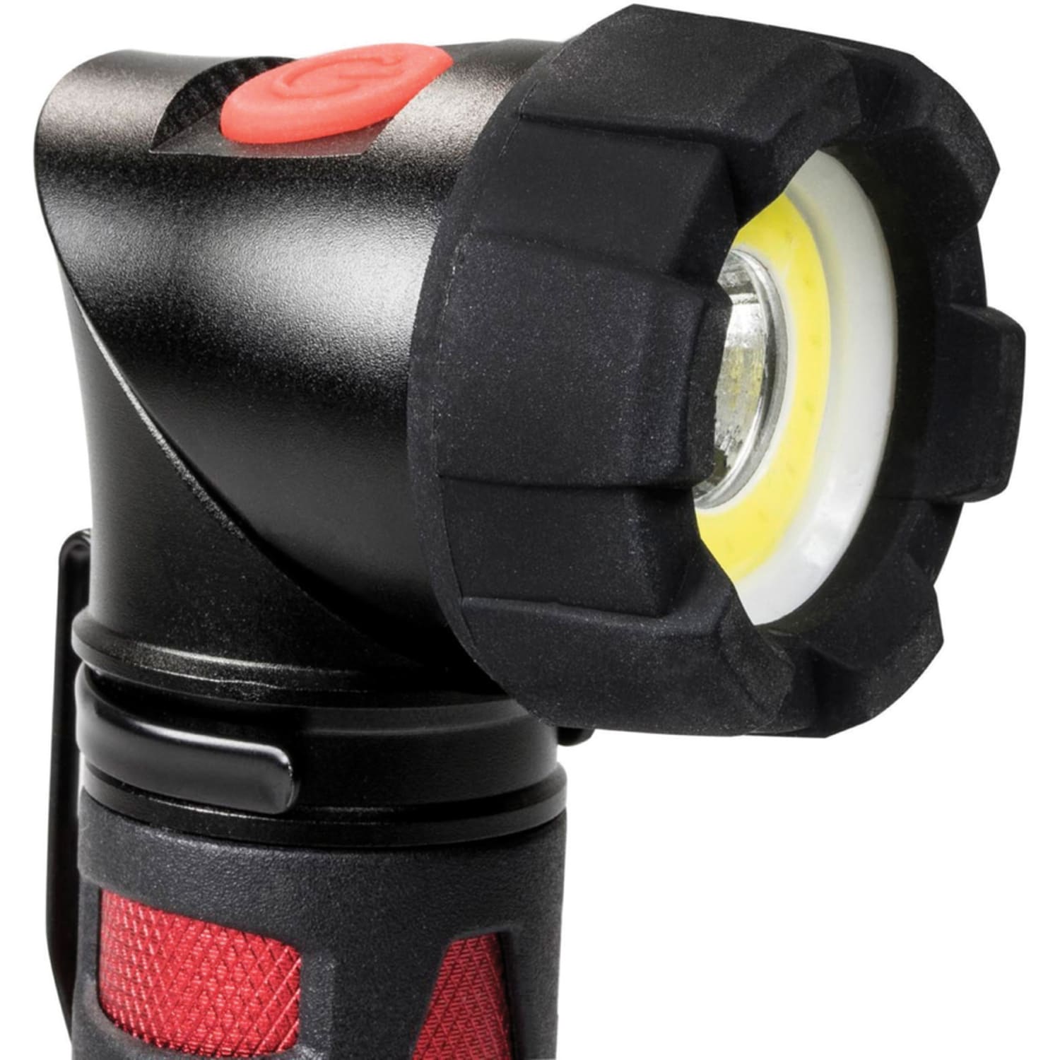 Dorcy Ultra HD Series COB Swivel Flashlight - LED - 320 lm Lumen - 3 x AAA - Battery - Metal - Impact Resistant - Black, Red - 1 Each - Image 3