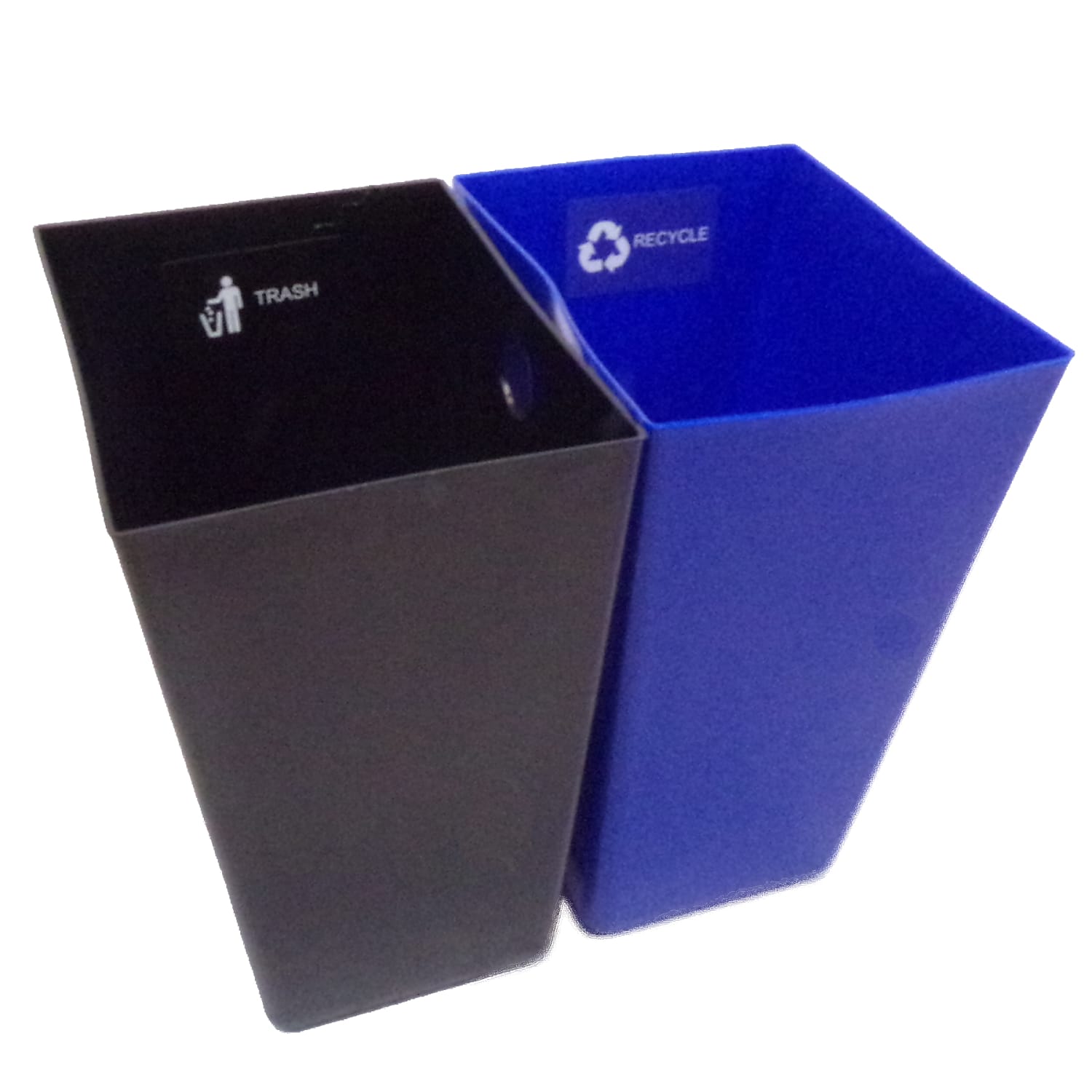 Hospitality Source Large Replacement Liner Sets, 22-Quart, Black/Blue, Case Of 6 Sets - Image 3