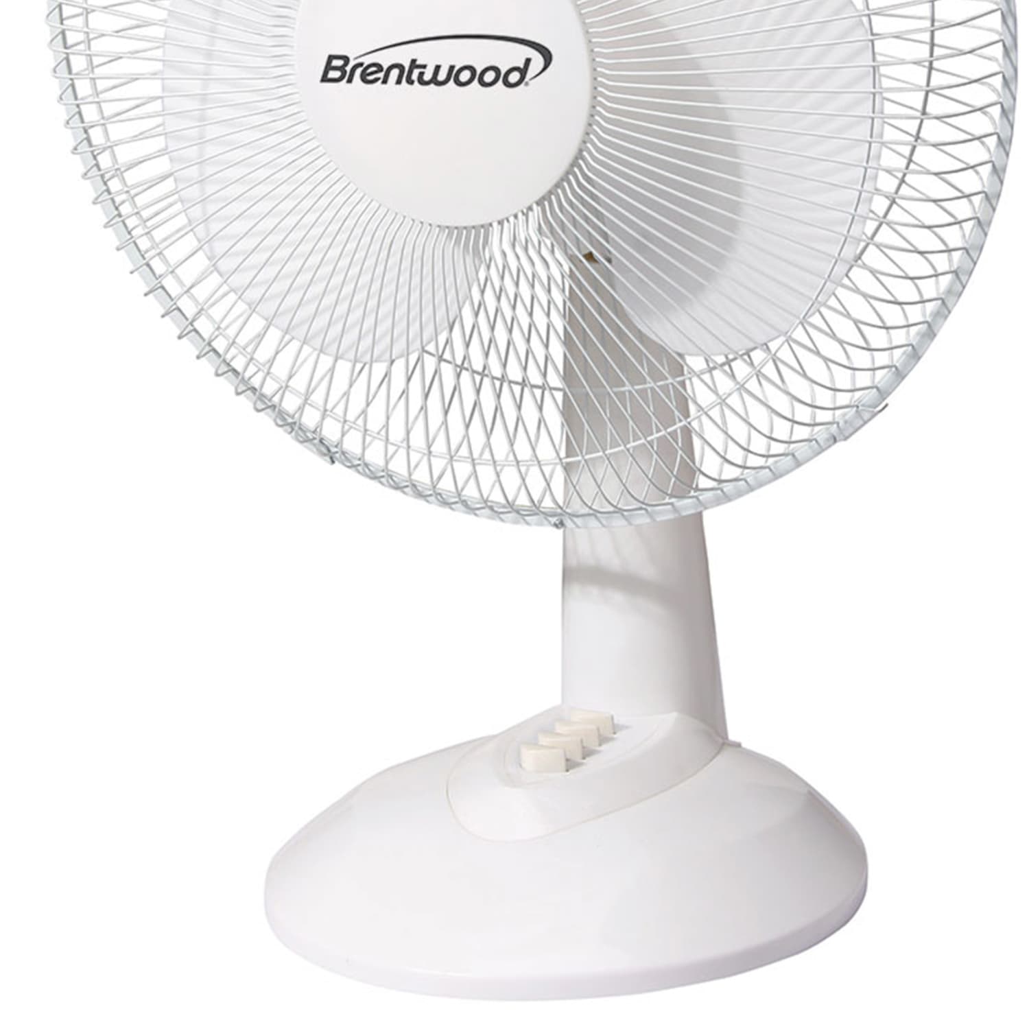 Optimus Kool Zone Oscillating Desk Fan, 21inH x 16inW x 16inD, White - Image 4