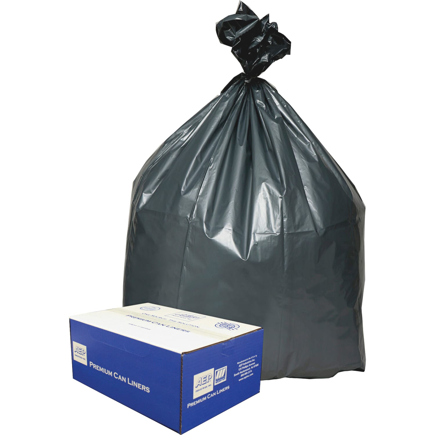 Webster Super Heavy-Duty Platinum Plus Liners, 33 Gallon, Silver, Box Of 50 - Image 4