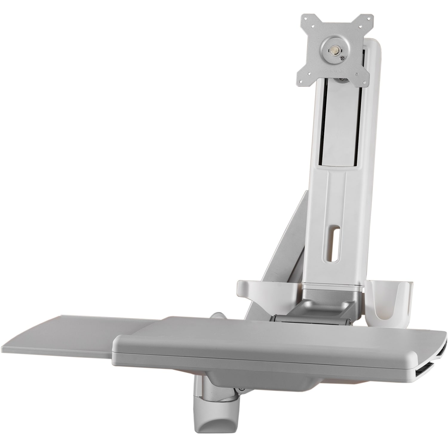 Amer Wall Mount for Flat Panel Display, Keyboard, CPU - TAA Compliant - 24in Screen Support - 61.73 lb Load Capacity - Steel, Plastic, Aluminum Alloy
