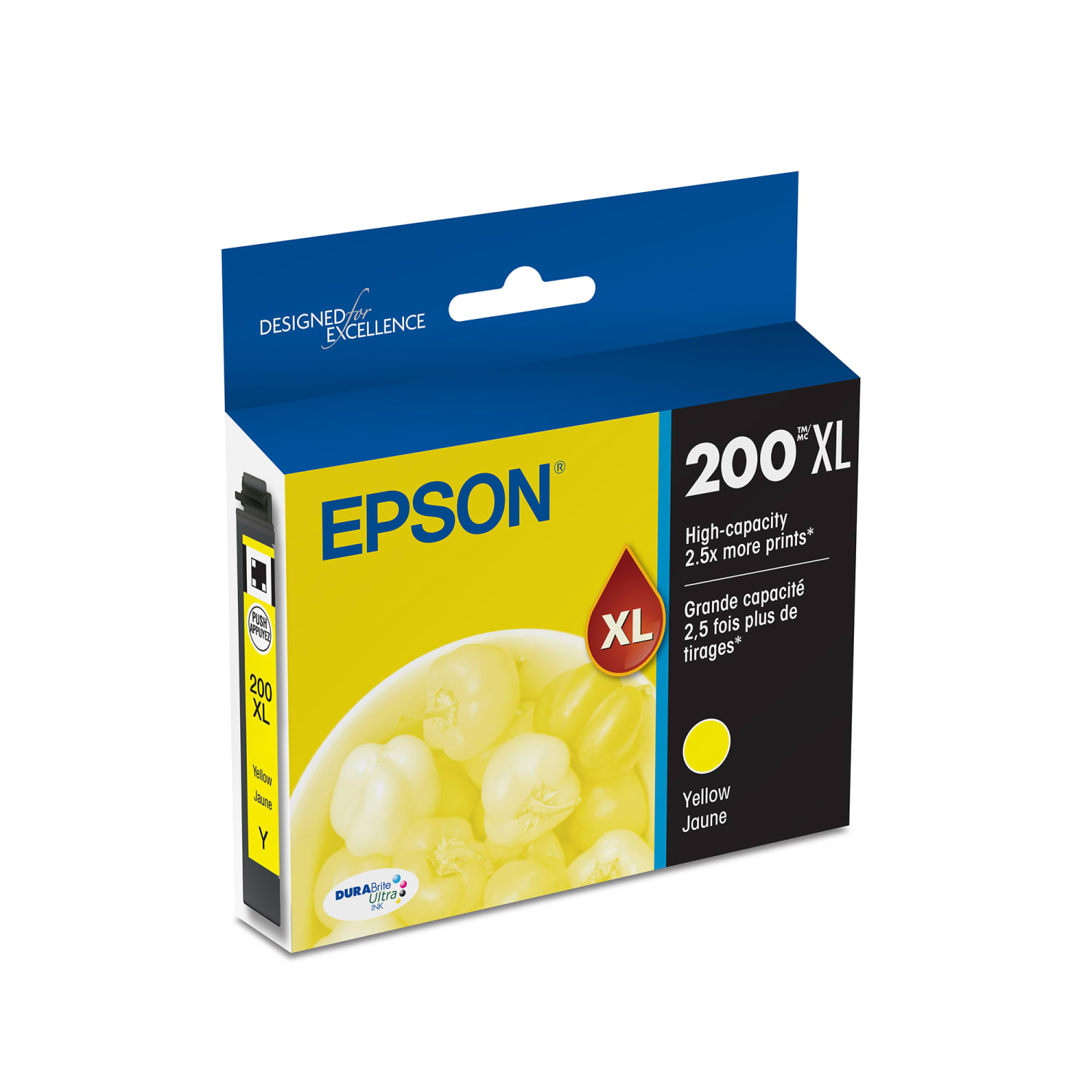 Epson 200XL DuraBrite Yellow Ultra-High-Yield Ink Cartridge, T200XL420-S
