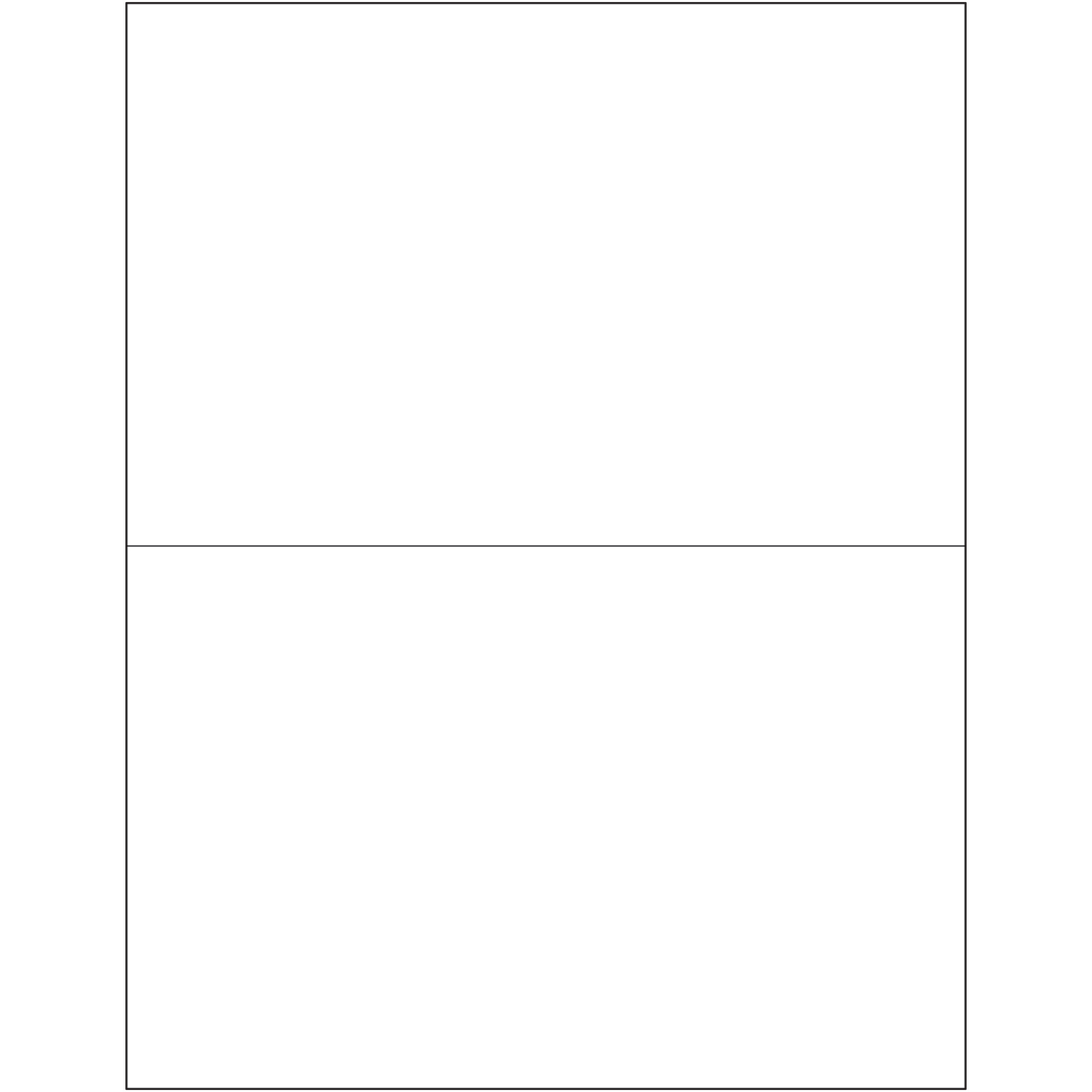 Tape Logic Inkjet/Laser Labels, LL135MC, Rectangle, 8 1/2in x 5 1/2in, White, Master Case Of 2,000