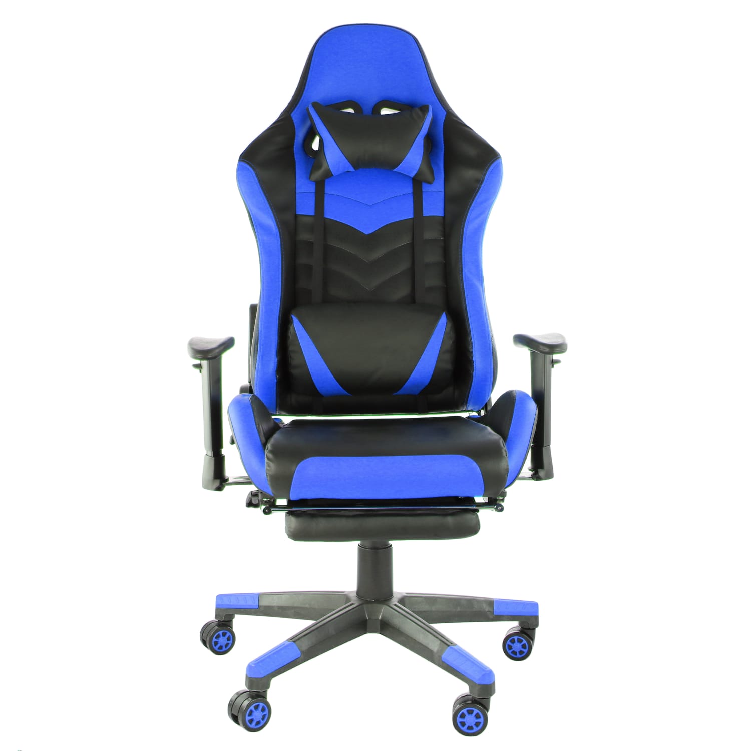 GameFitz Ergonomic Faux Leather Gaming Chair BlackBlue PopularChairscom GameFitz Ergonomic Faux Leather Gaming Chair BlackBlue PopularChairscom