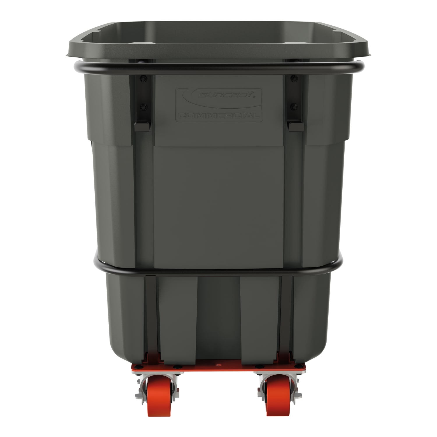 Suncast Commercial Tilt Truck, Standard Duty, 0.5 Cu Yd., 34-7/8inH x 27-3/4inW x 59-1/8inD, Black - Image 4