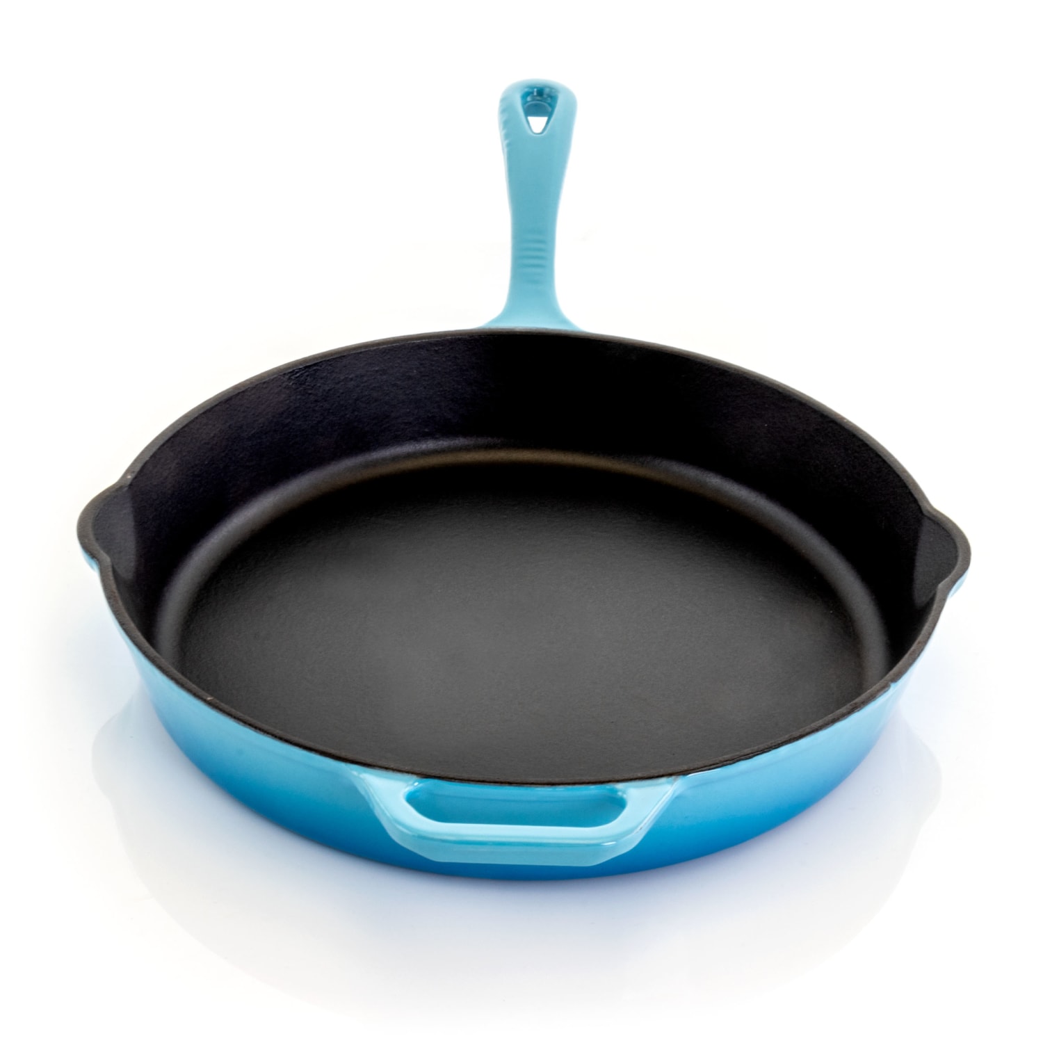 MegaChef Cast Iron Skillet, 12in, Blue - Image 5