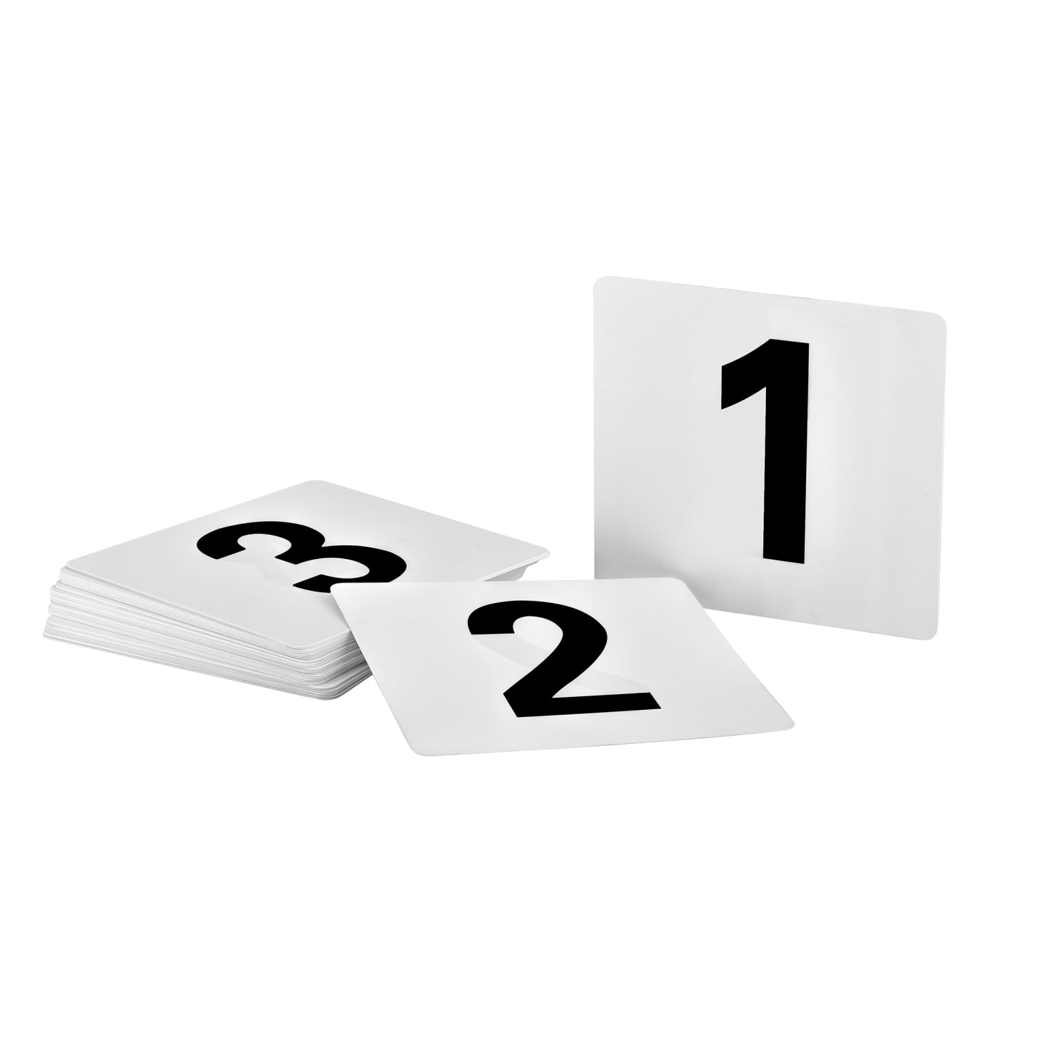 Alpine Double-Sided Table Numbers, 1-50, 3-3/4in x 4in, Black/White, Pack Of 250 Numbers - Image 4