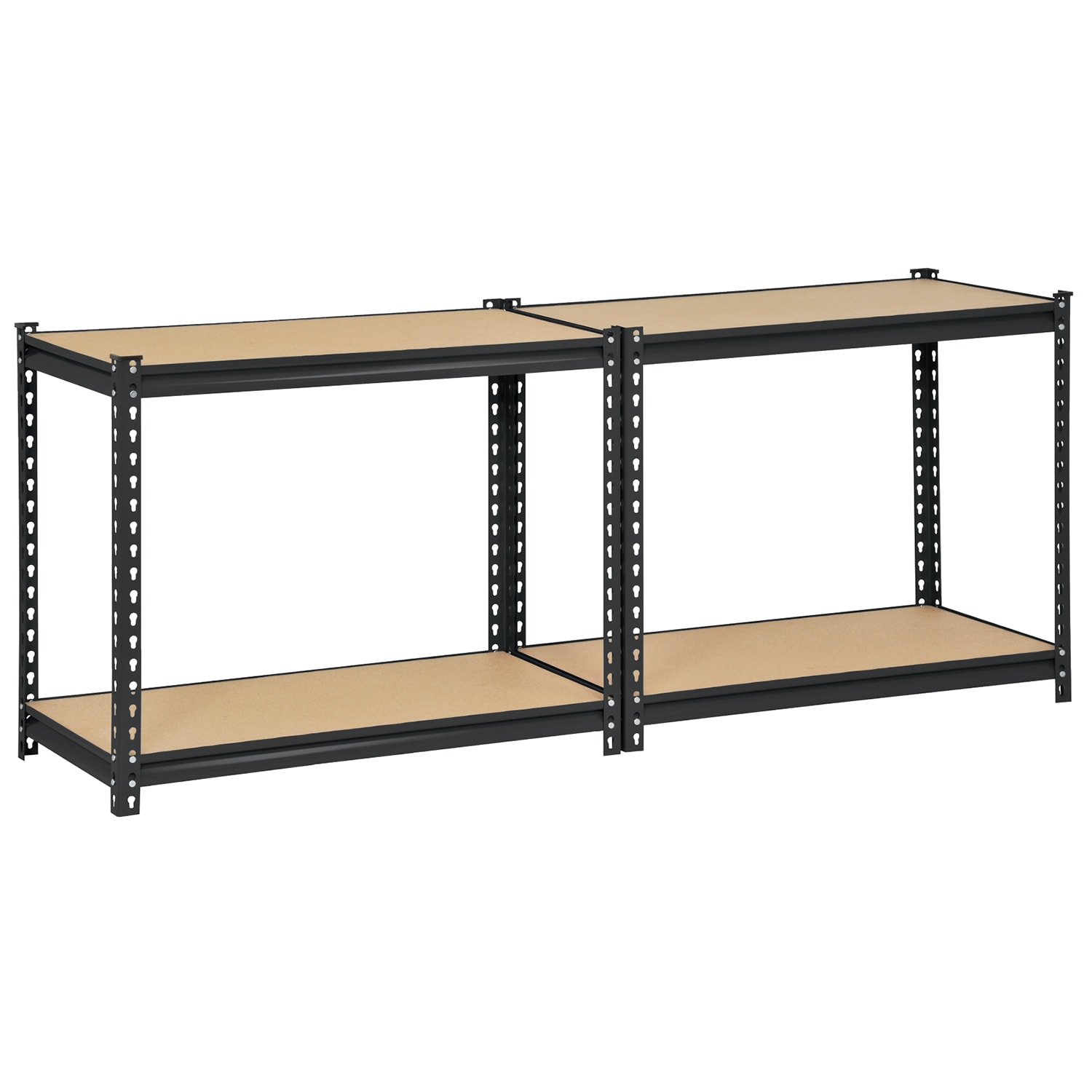 Edsal Muscle Rack Heavy Duty Boltless Steel Shelving Unit, 4-Shelf, 60inH x 36inW x 18inD, Black - Image 4