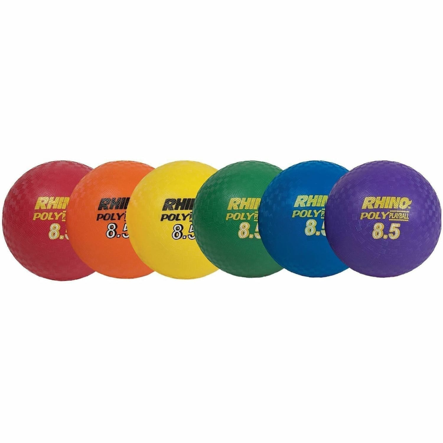 Champion Sports Poly Playground Ball Set - 8.50in - Red, Orange, Yellow, Green, Blue, Purple - 1  Set - Image 3
