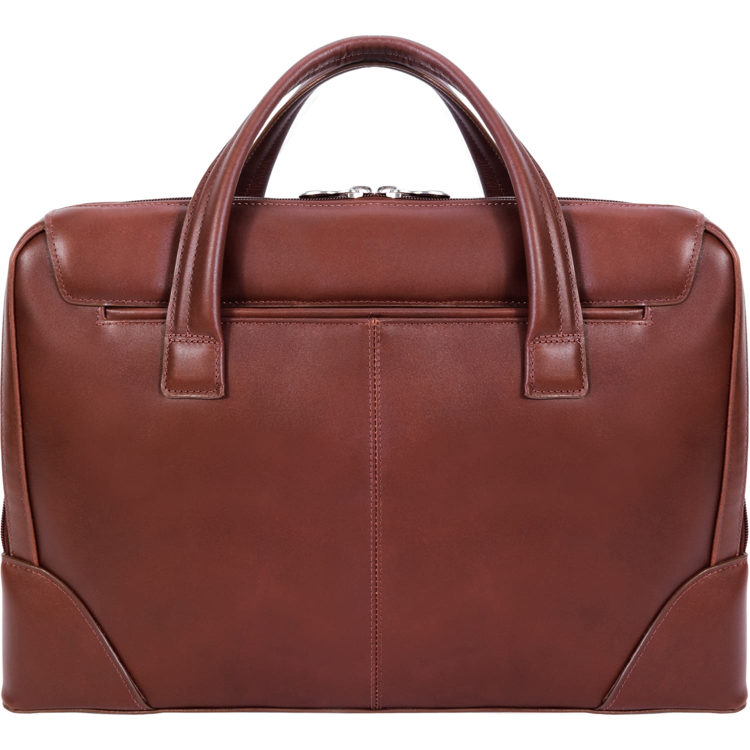 McKlein Harpswell Dual Compartment Briefcase with 17in Laptop Pocket, Brown - Image 5