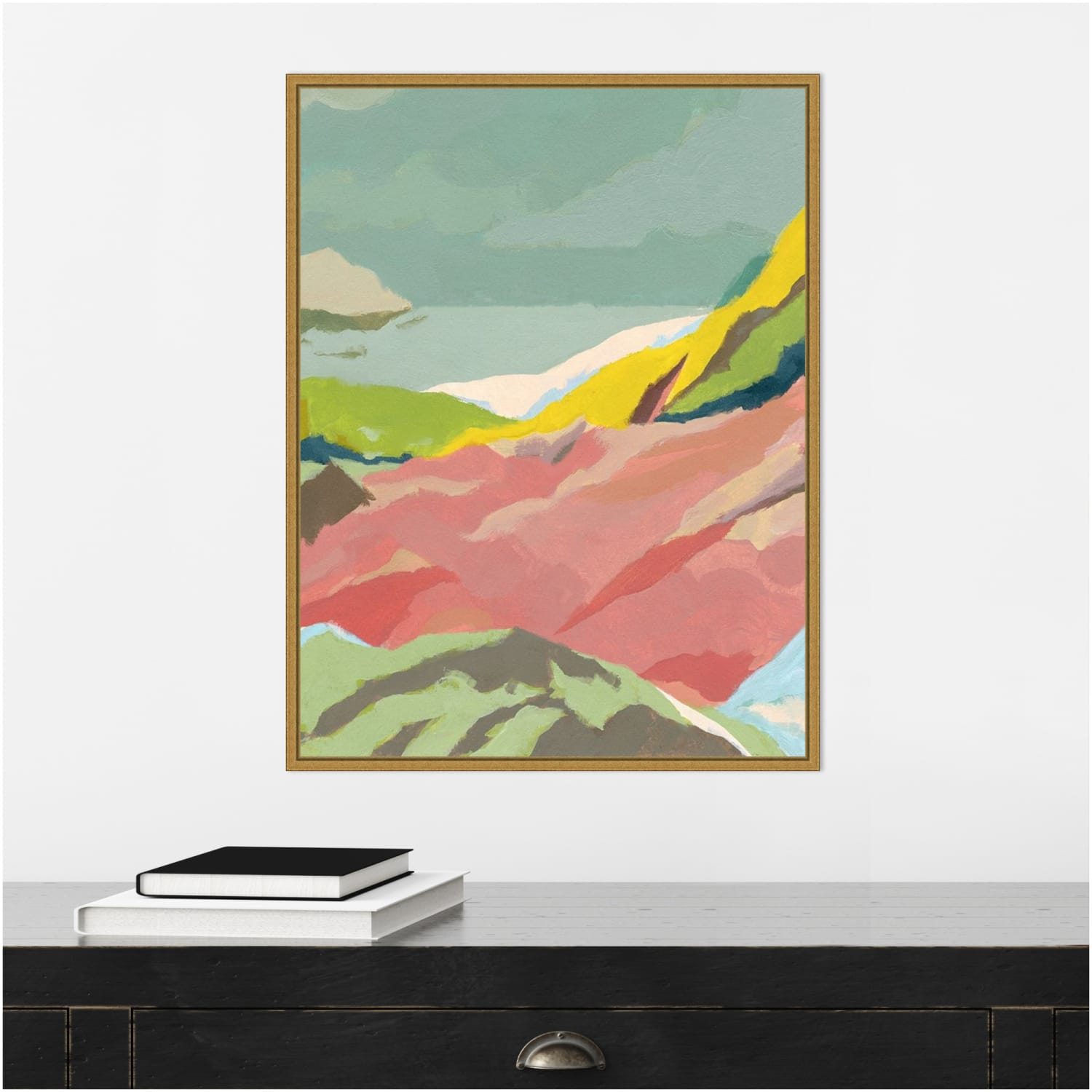 Amanti Art Candy Coast II Mountains by Jacob Green Framed Canvas Wall Art Print, 24inH x 18inW, Gold - Image 5
