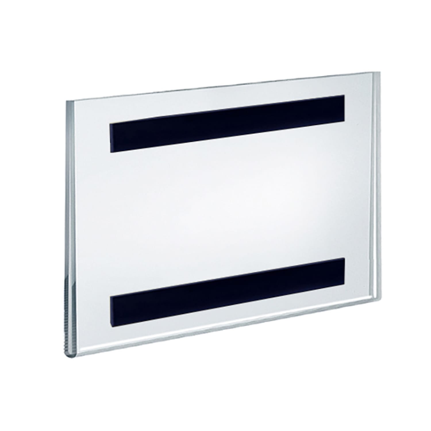 Azar Displays Magnet Back Horizontal U-Frame Sign Holders, 4inH x 6inW x 1/4inD, Clear, Pack Of 10 Sign Holders - Image 4