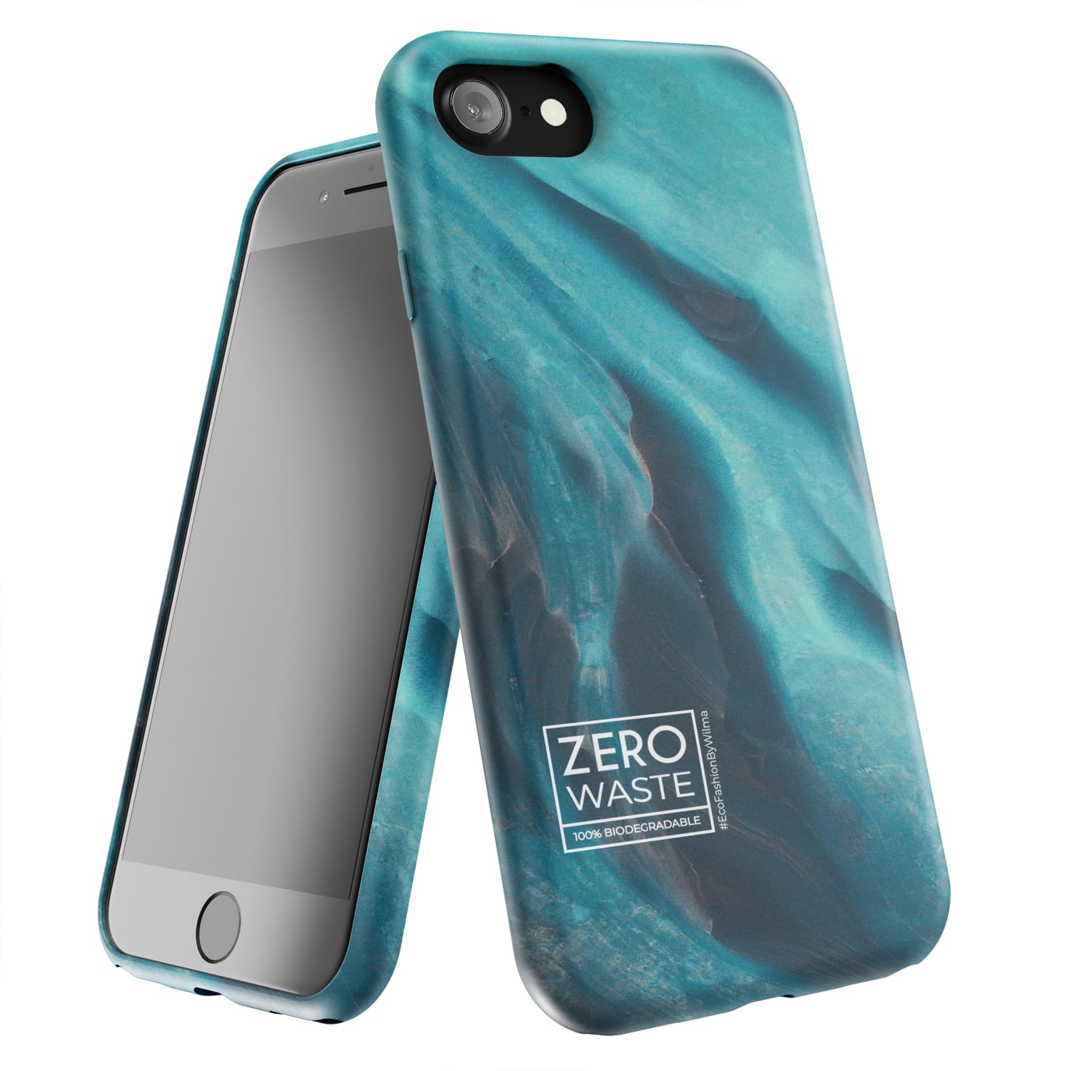 Zero Waste Movement Phone Case for Apple iPhone 6/7/8/SE, Glacier, AEN100015 - Image 3