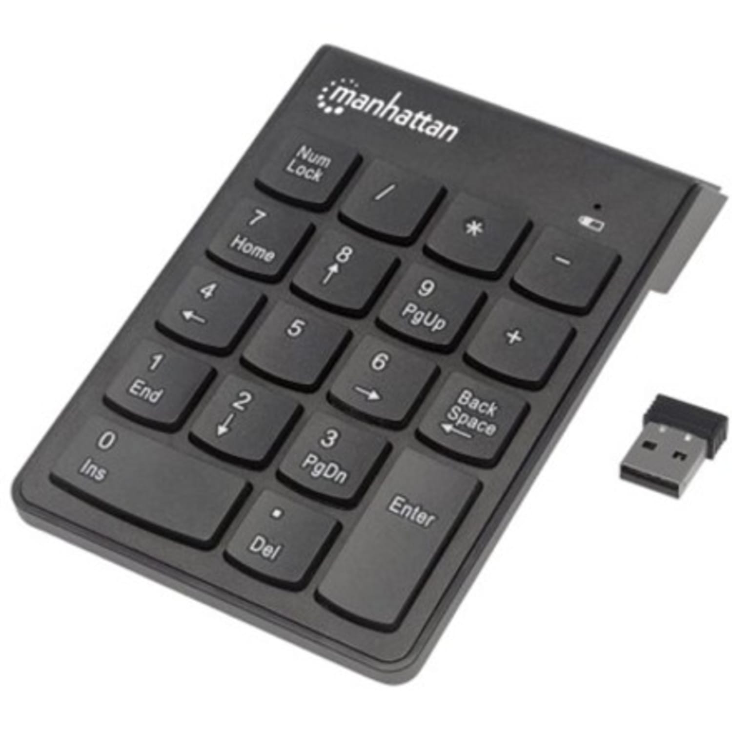 Manhattan 18-Key Numeric Wireless Keypad, Black, 178846 - Image 6