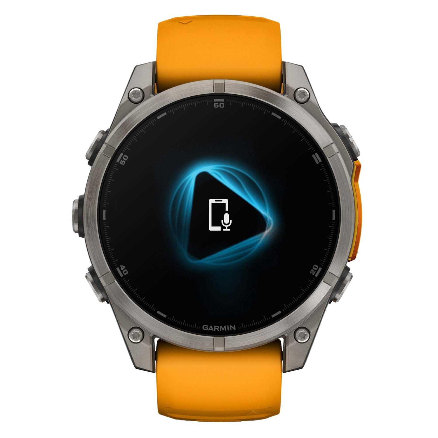 Garmin fenix 8 AMOLED Multisport GPS Watch With Silicone Band And 47mm Lens, Spark Orange/Graphite - Image 5